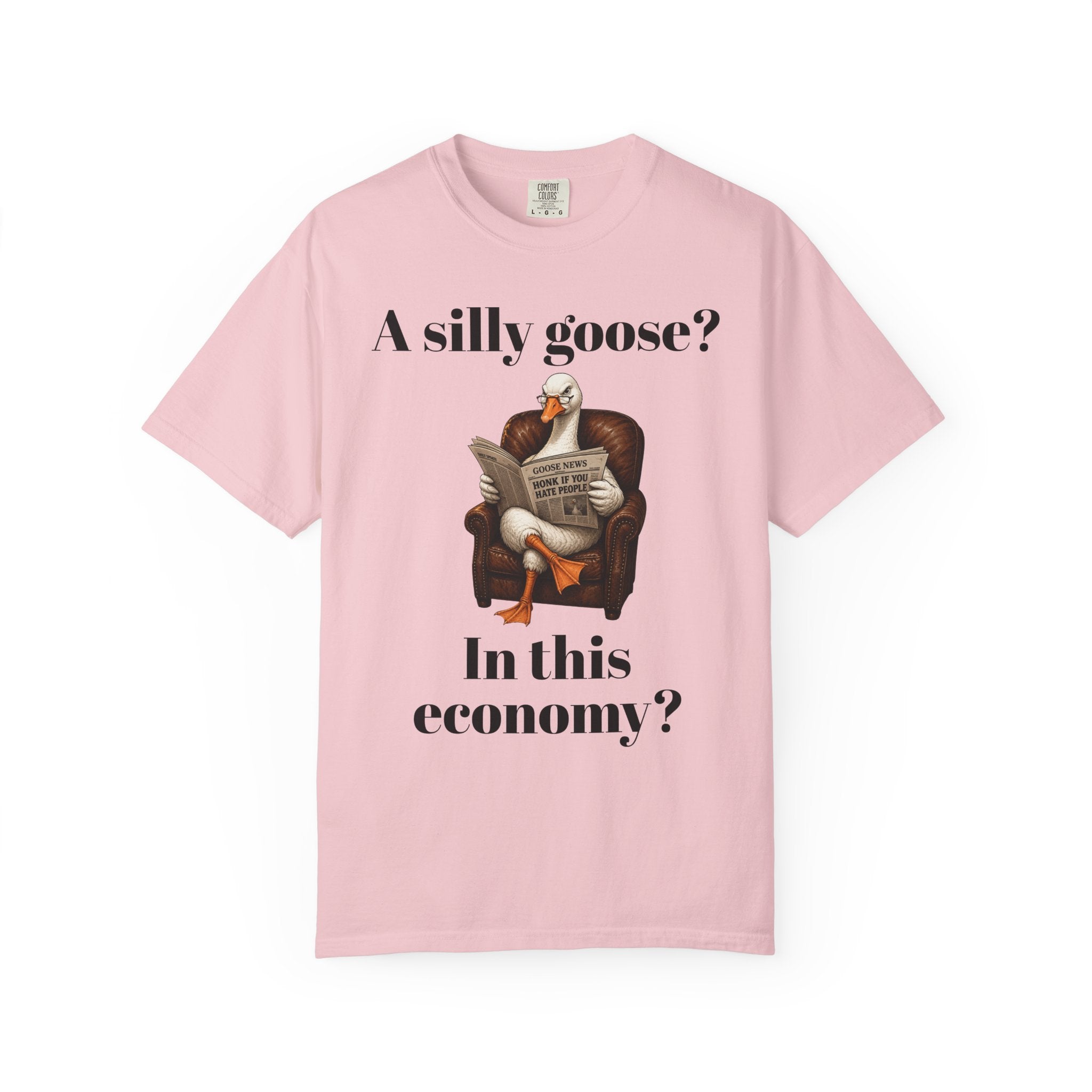 A Silly Goose? In This Economy? T-Shirt — Funny Vintage Goose Graphic Tee