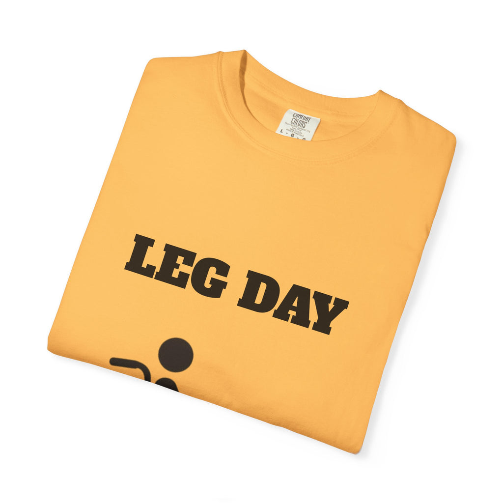 Leg Day wheelchair graphic T-shirt | fitness humor tee