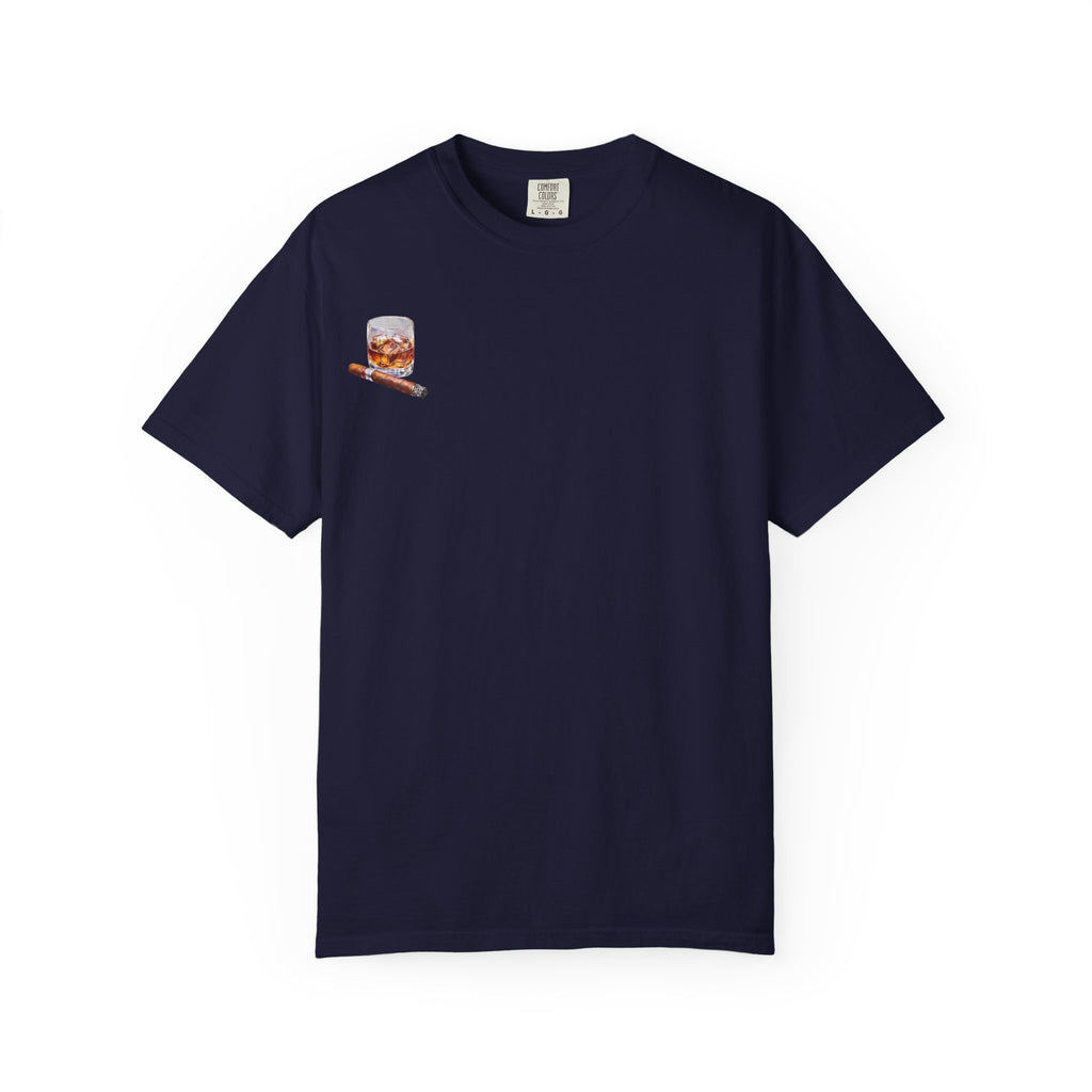 Bourbon Helps Me Deal With Your Bullshit T-shirt | Whiskey Glass & Cigar Tee