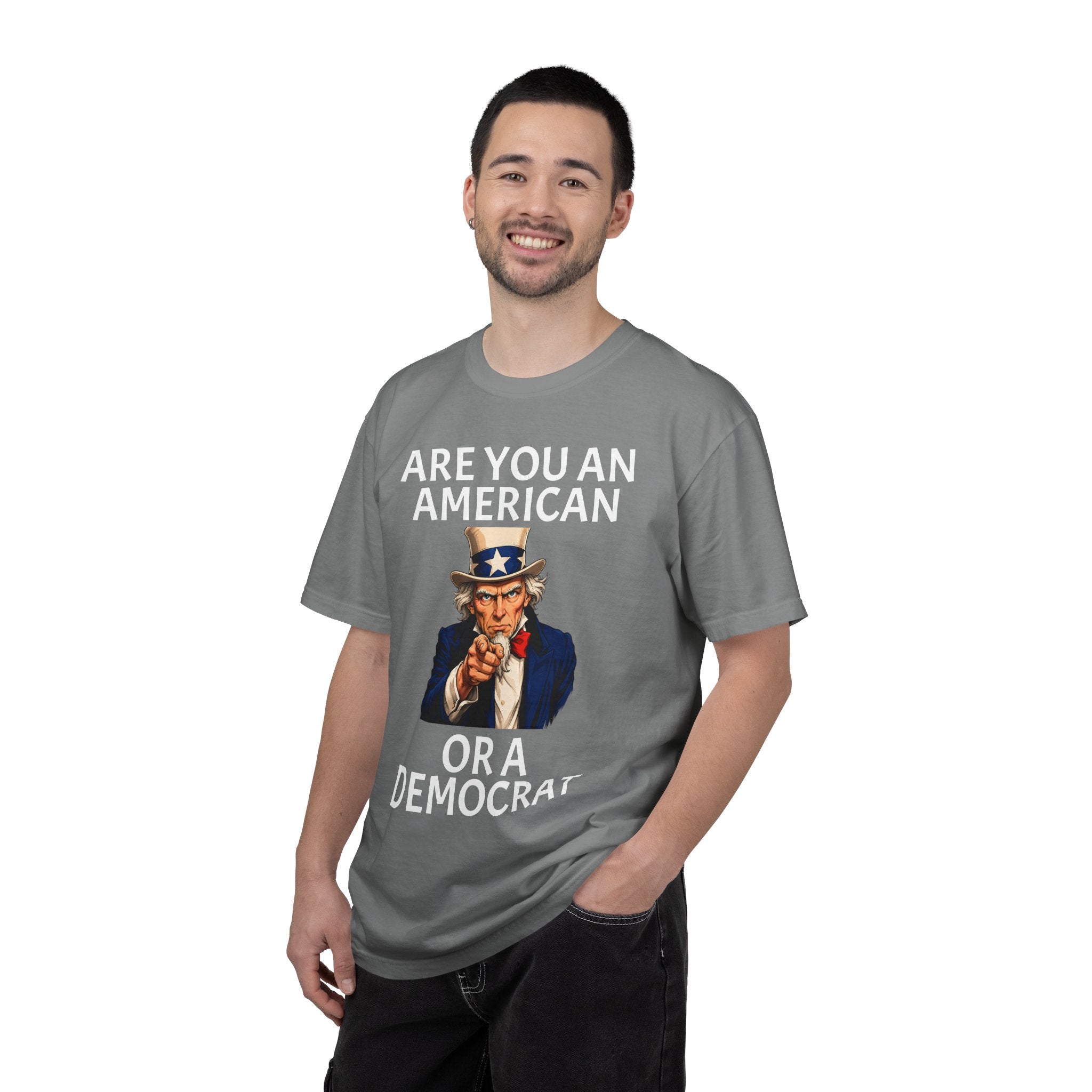 Patriotic 'Are You An American or a Democrat' T-Shirt