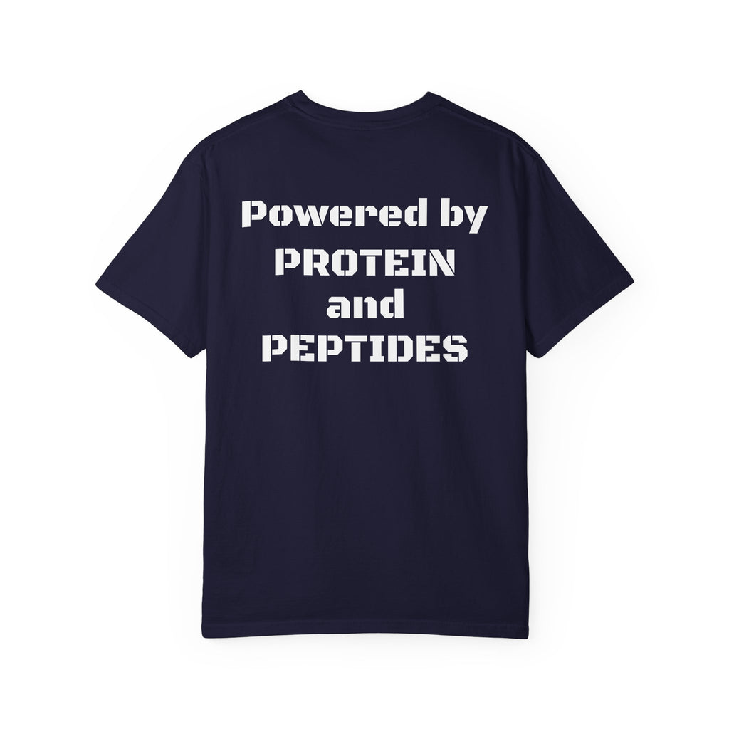 Powered by Protein and Peptides T-Shirt | peptides