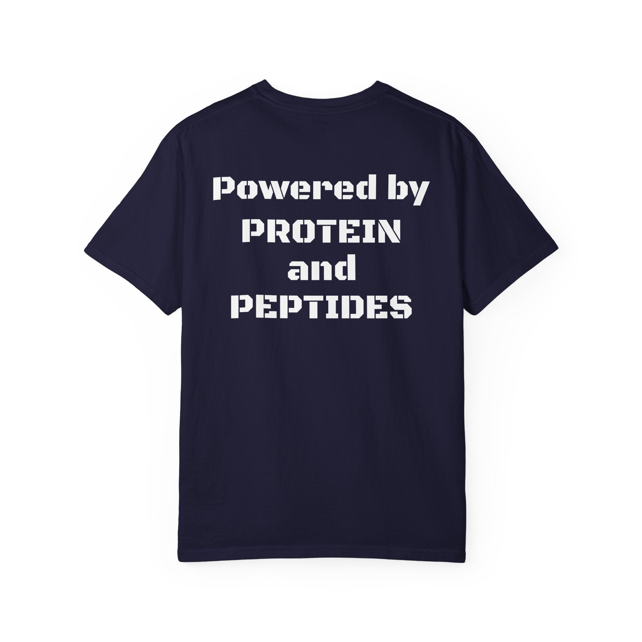 Powered by Protein and Peptides T-Shirt | peptides