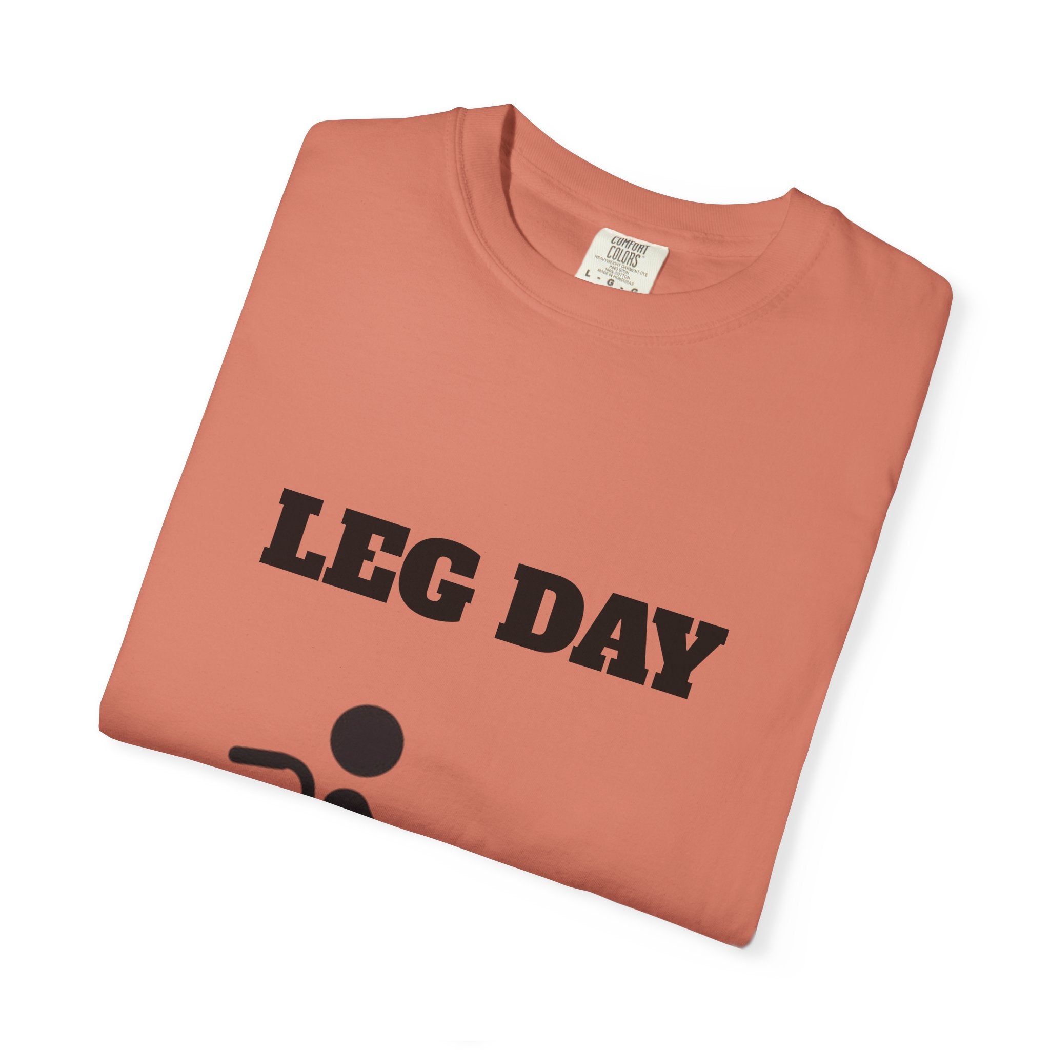 Leg Day wheelchair graphic T-shirt | fitness humor tee