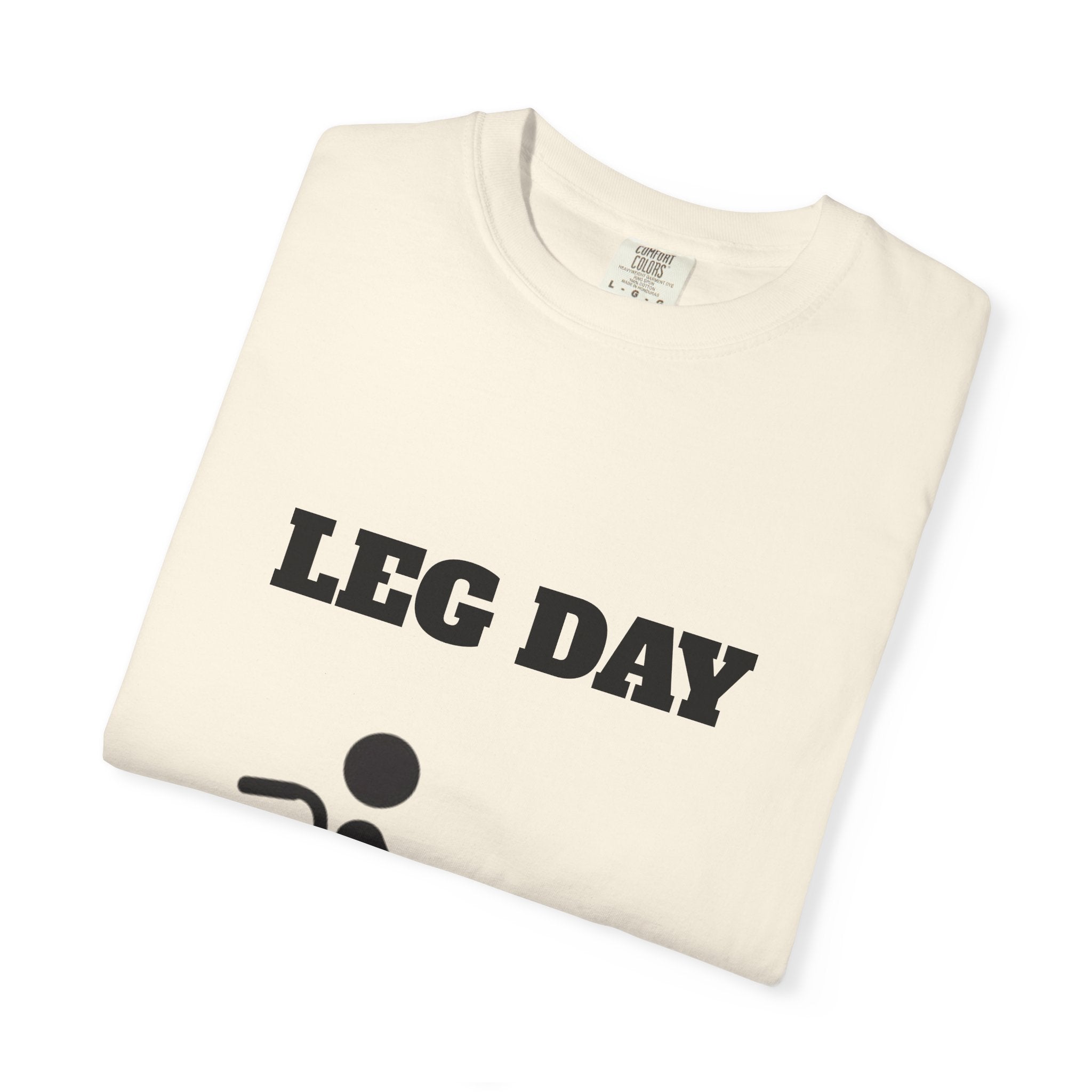 Leg Day wheelchair graphic T-shirt | fitness humor tee