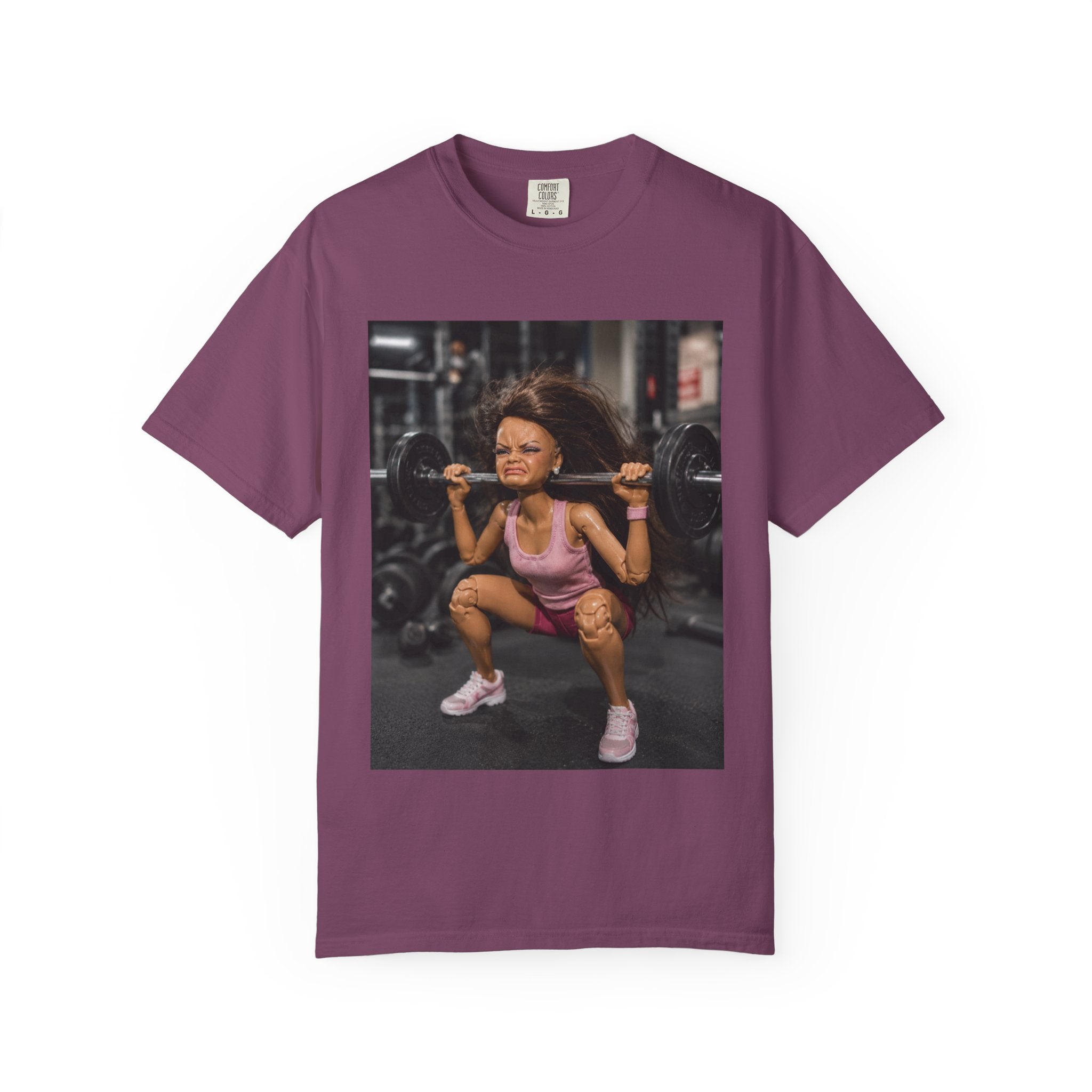 Workout Squat Girl T-Shirt - Funny Gym Fitness Tee