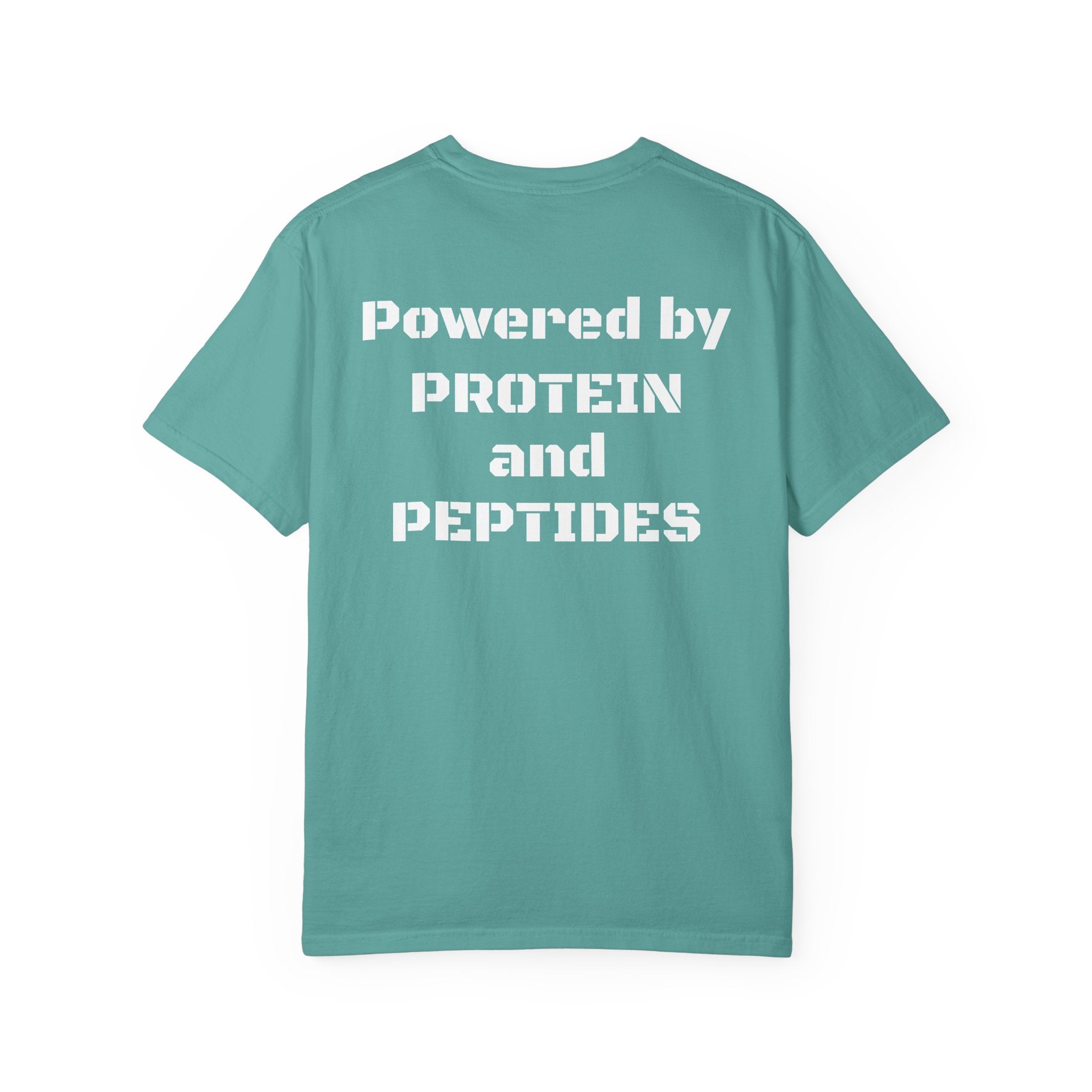 Powered by Protein and Peptides T-Shirt | peptides
