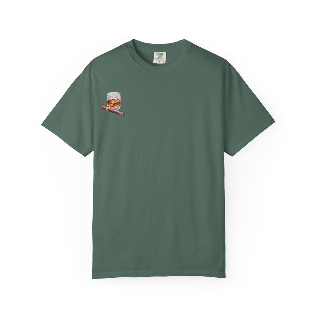 Bourbon Helps Me Deal With Your Bullshit T-shirt | Whiskey Glass & Cigar Tee