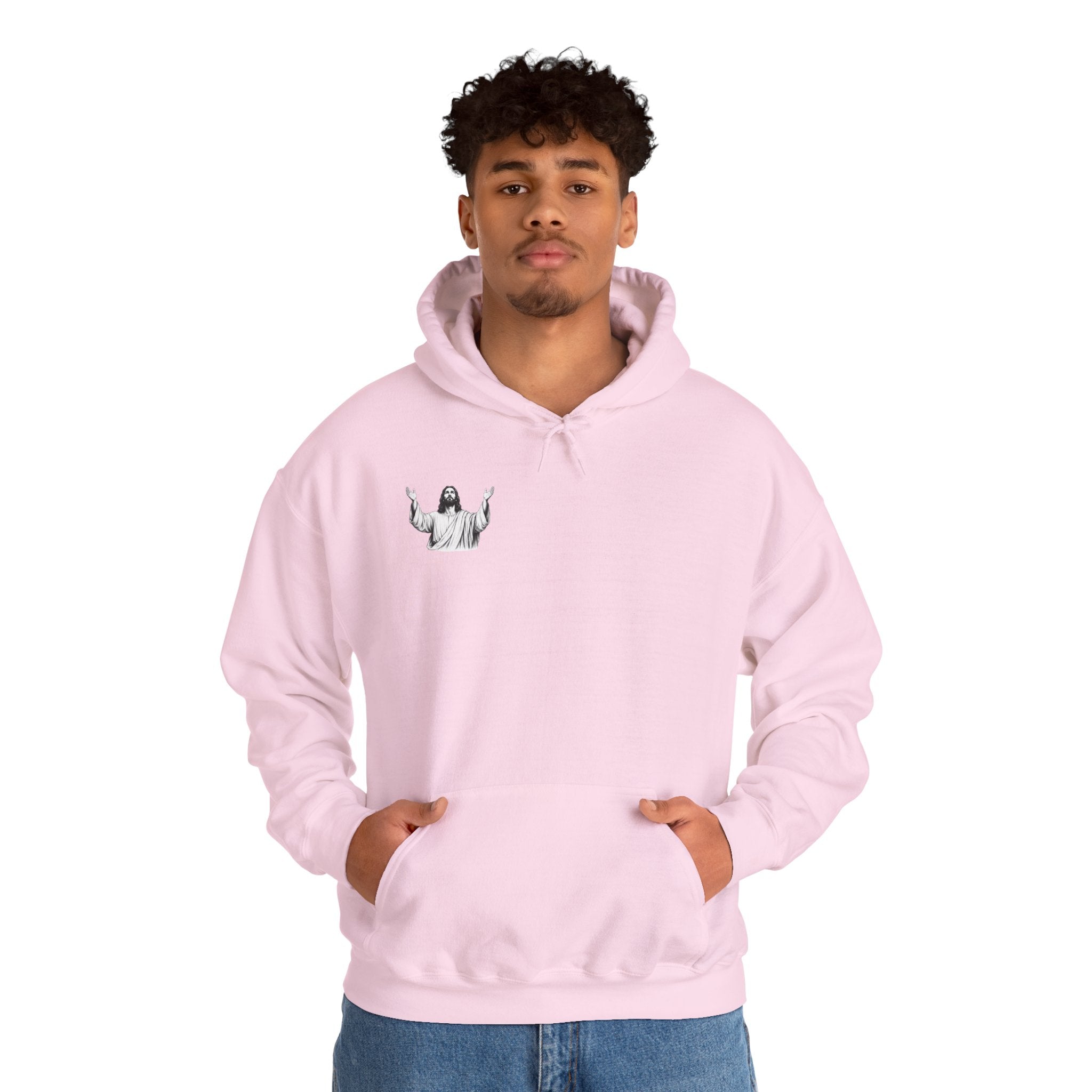 Jesus Illustration Hoodie — funny Jesus hoodie
