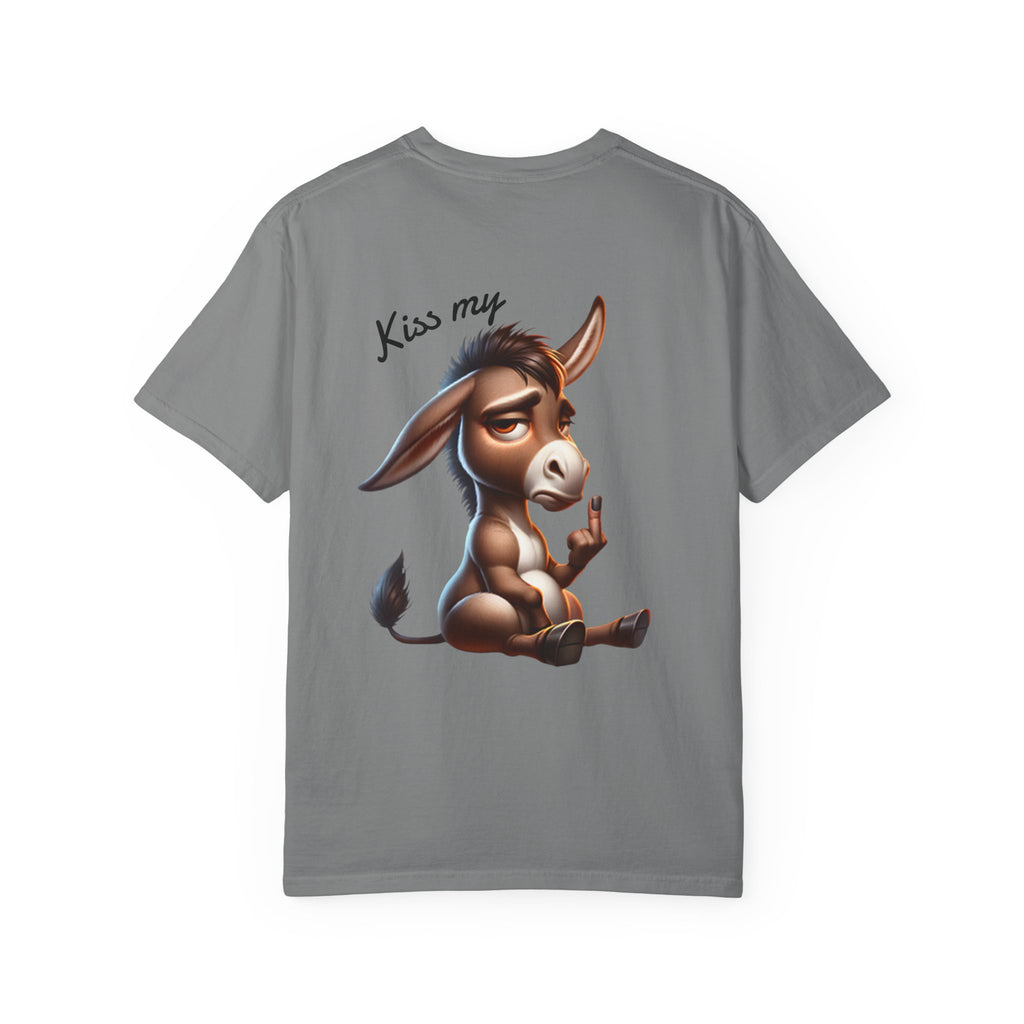 Kiss My Donkey T-shirt | Cute Cartoon Donkey Graphic