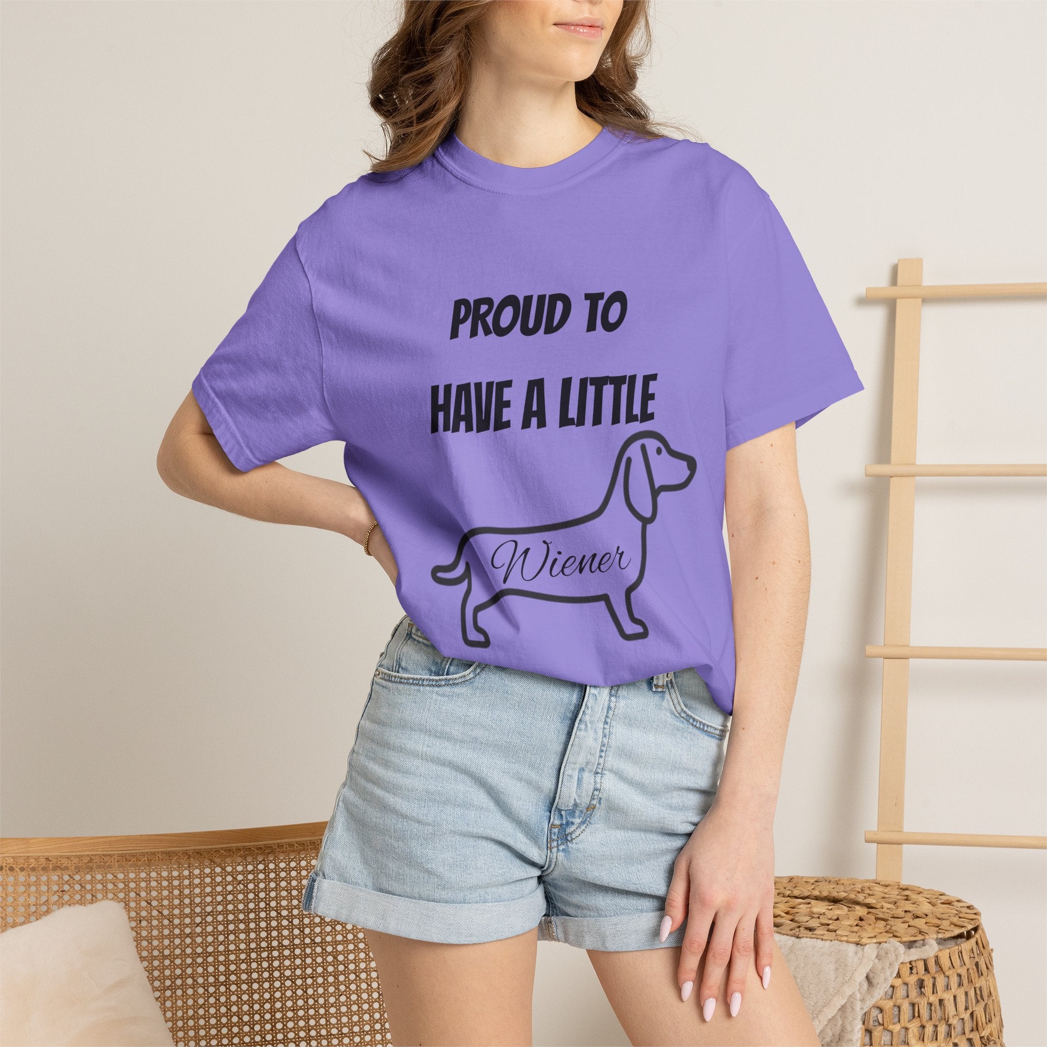 Proud to Have a Little Wiener T-shirt | Dachshund Wiener Dog Tee