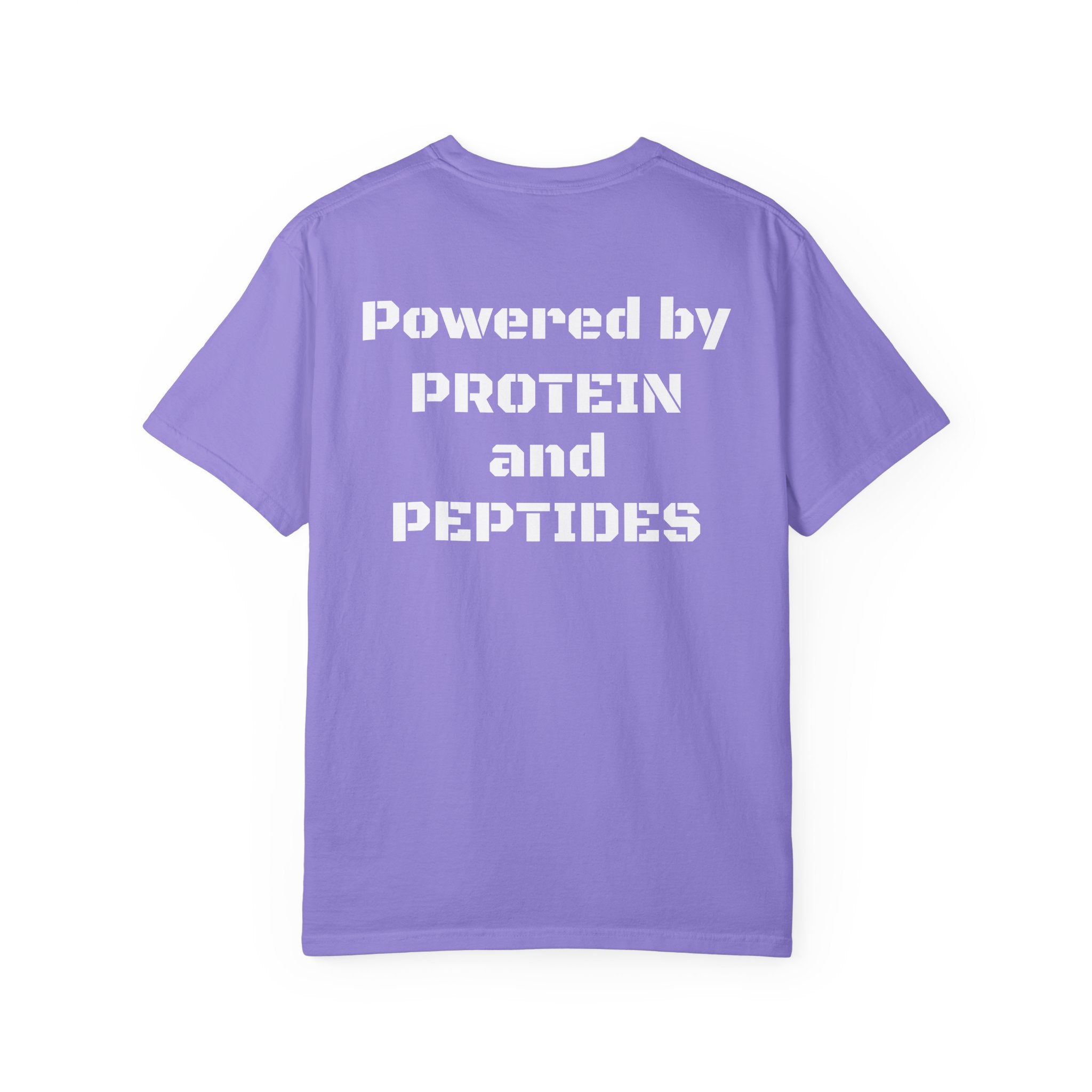 Powered by Protein and Peptides T-Shirt | peptides