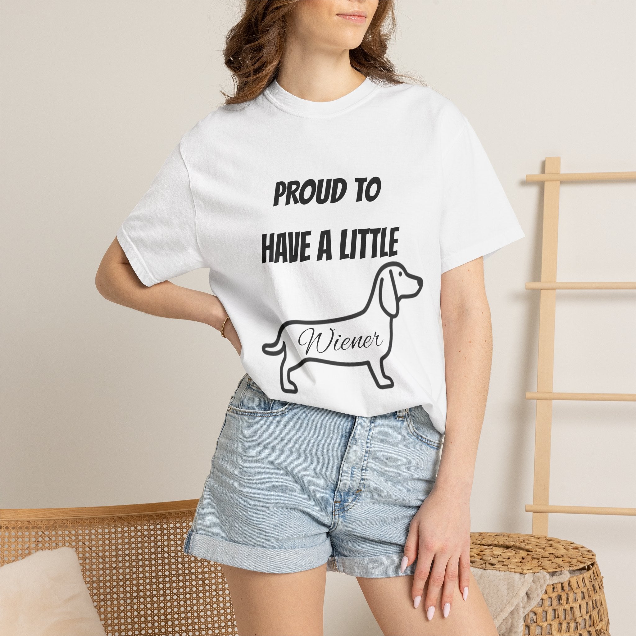 Proud to Have a Little Wiener T-shirt | Dachshund Wiener Dog Tee