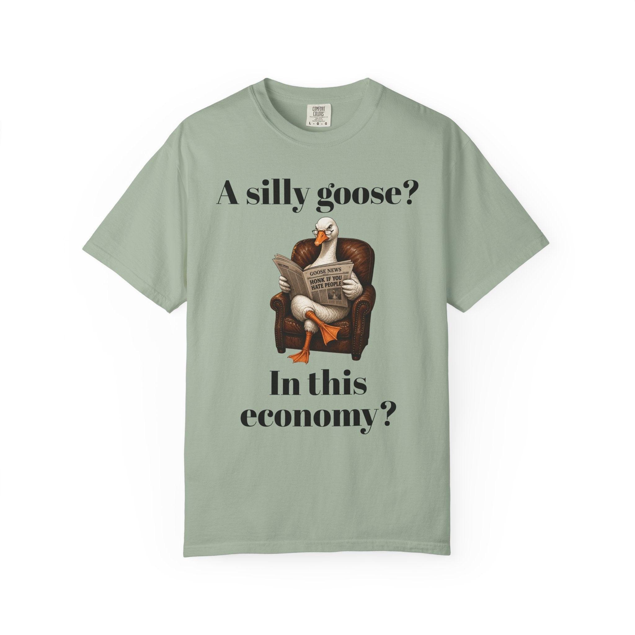 A Silly Goose? In This Economy? T-Shirt — Funny Vintage Goose Graphic Tee