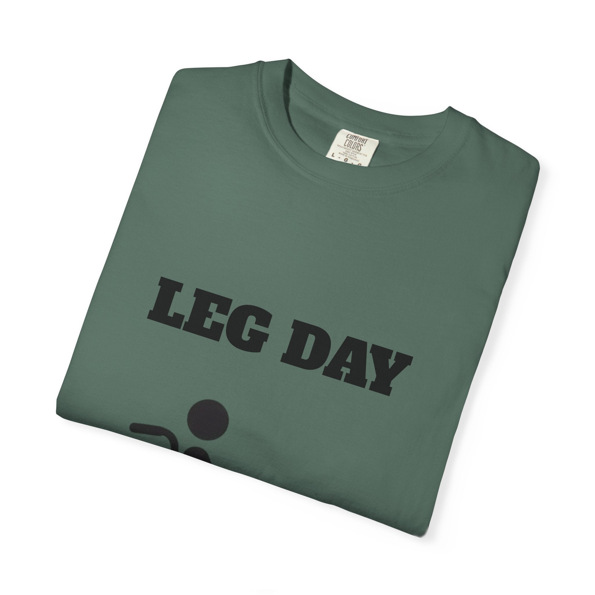Leg Day wheelchair graphic T-shirt | fitness humor tee