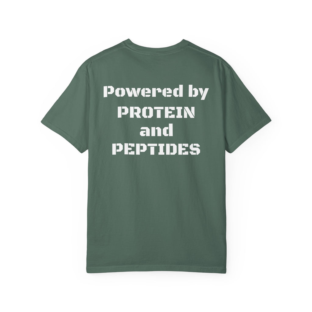Powered by Protein and Peptides T-Shirt | peptides