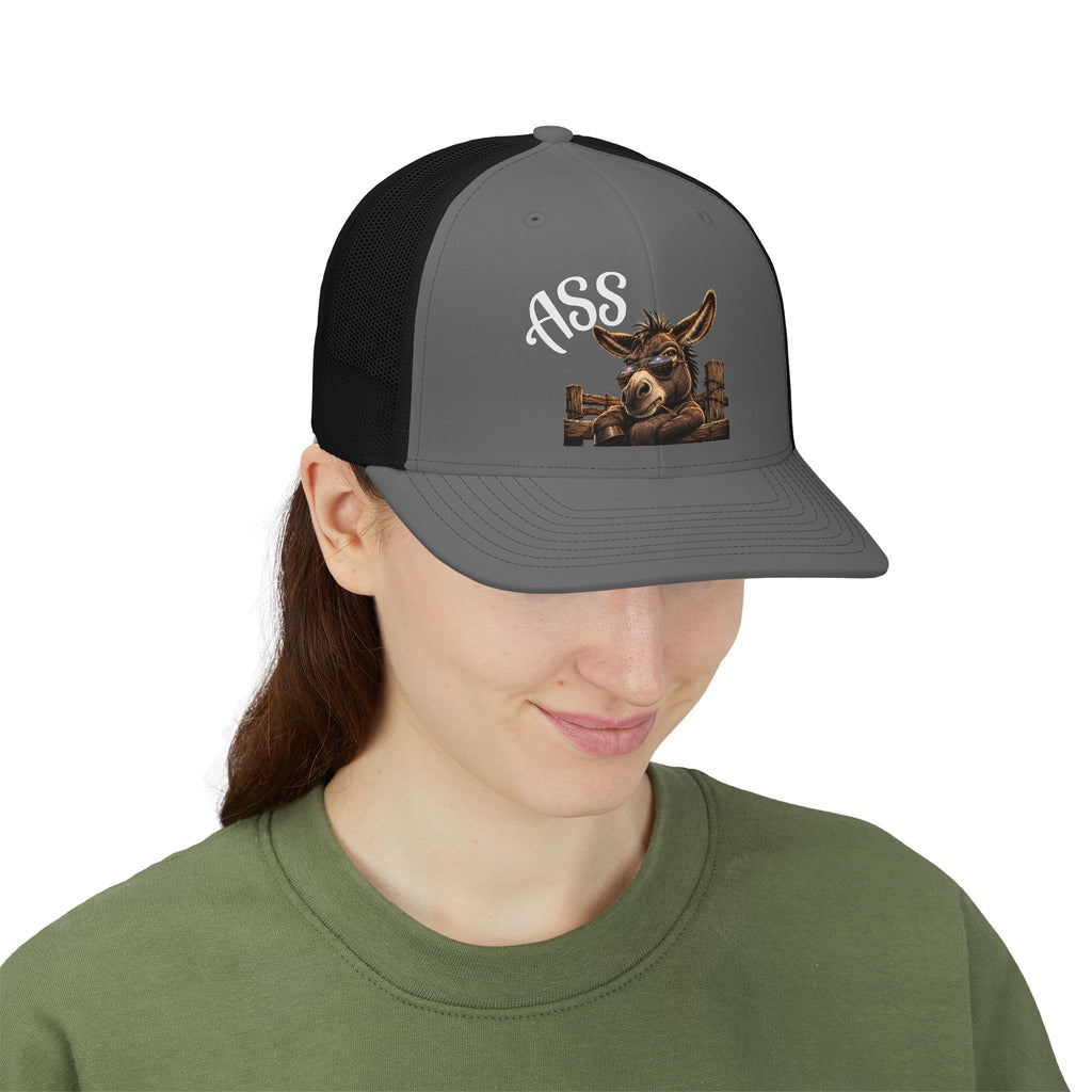 Ass Donkey Trucker Cap - Funny Rustic Farm Hat