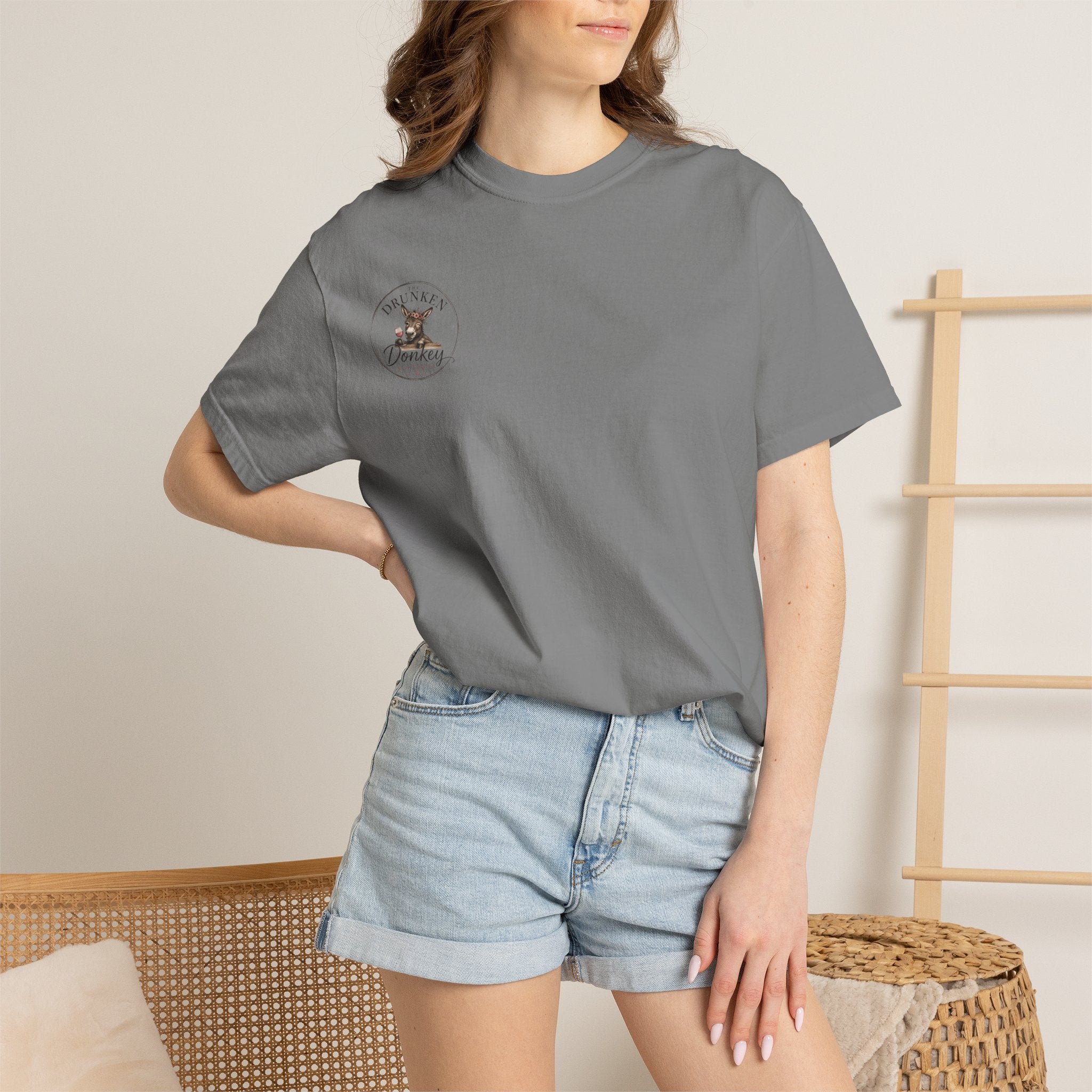 Kiss My Donkey T-shirt | Cute Cartoon Donkey Graphic