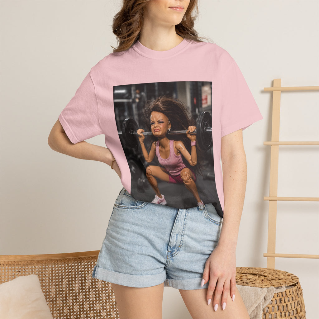 Workout Squat Girl T-Shirt - Funny Gym Fitness Tee
