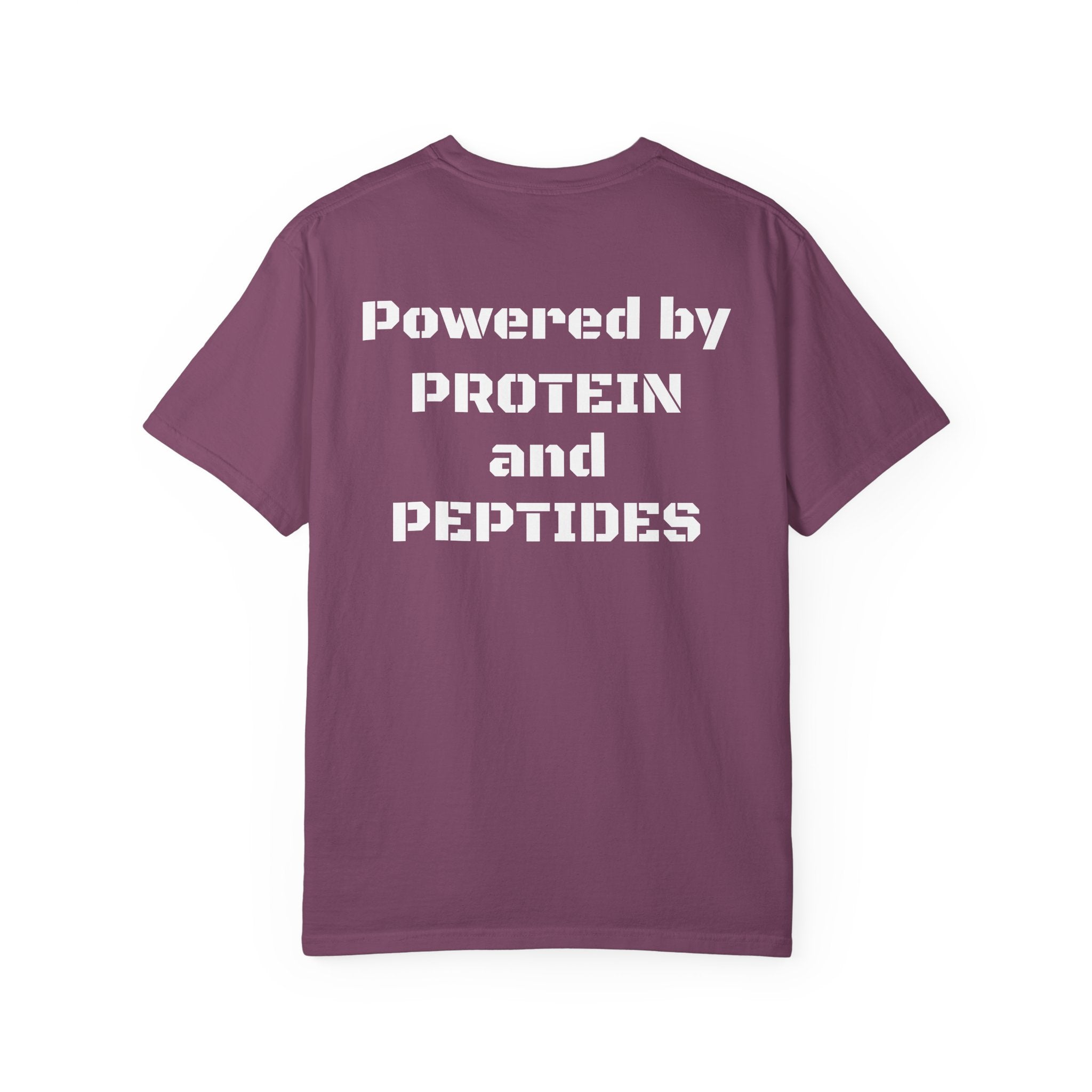 Powered by Protein and Peptides T-Shirt | peptides