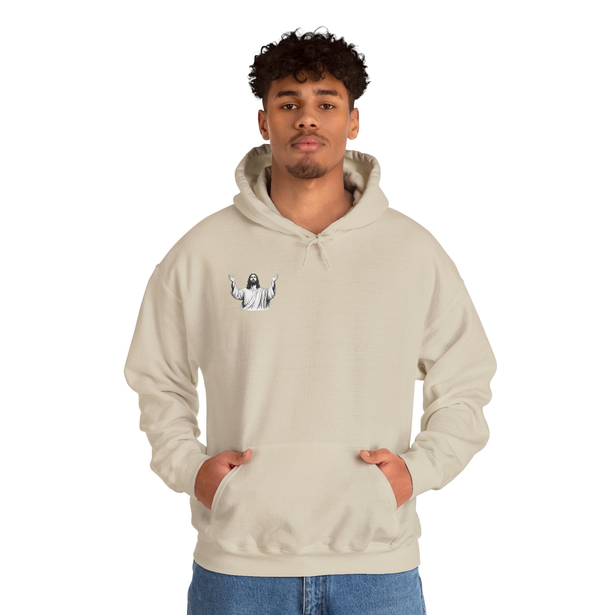 Jesus Illustration Hoodie — funny Jesus hoodie