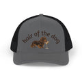 Hair of the Dog Snapback Trucker Cap — Dachshund with Cocktail Mesh Hat