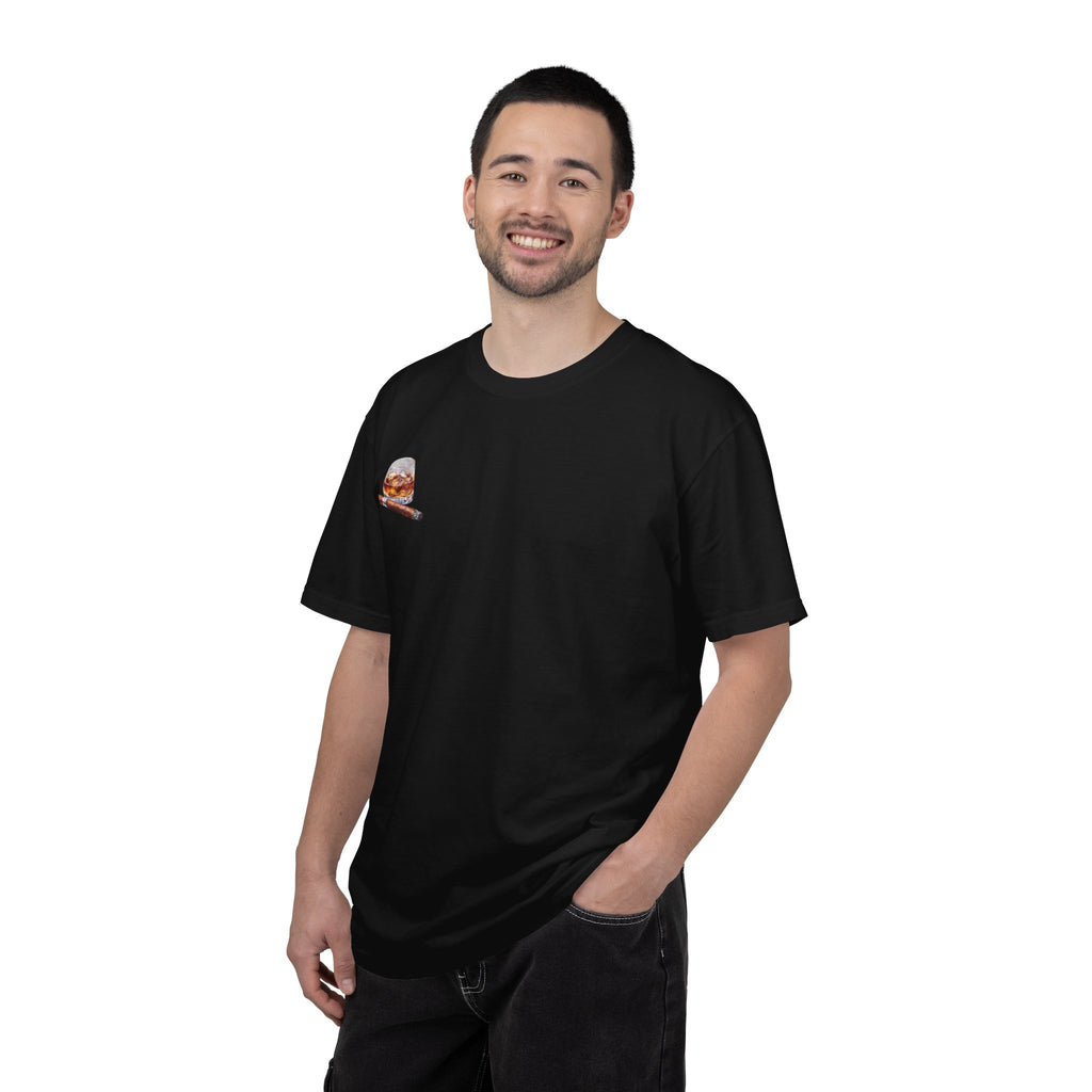 Bourbon Helps Me Deal With Your Bullshit T-shirt | Whiskey Glass & Cigar Tee