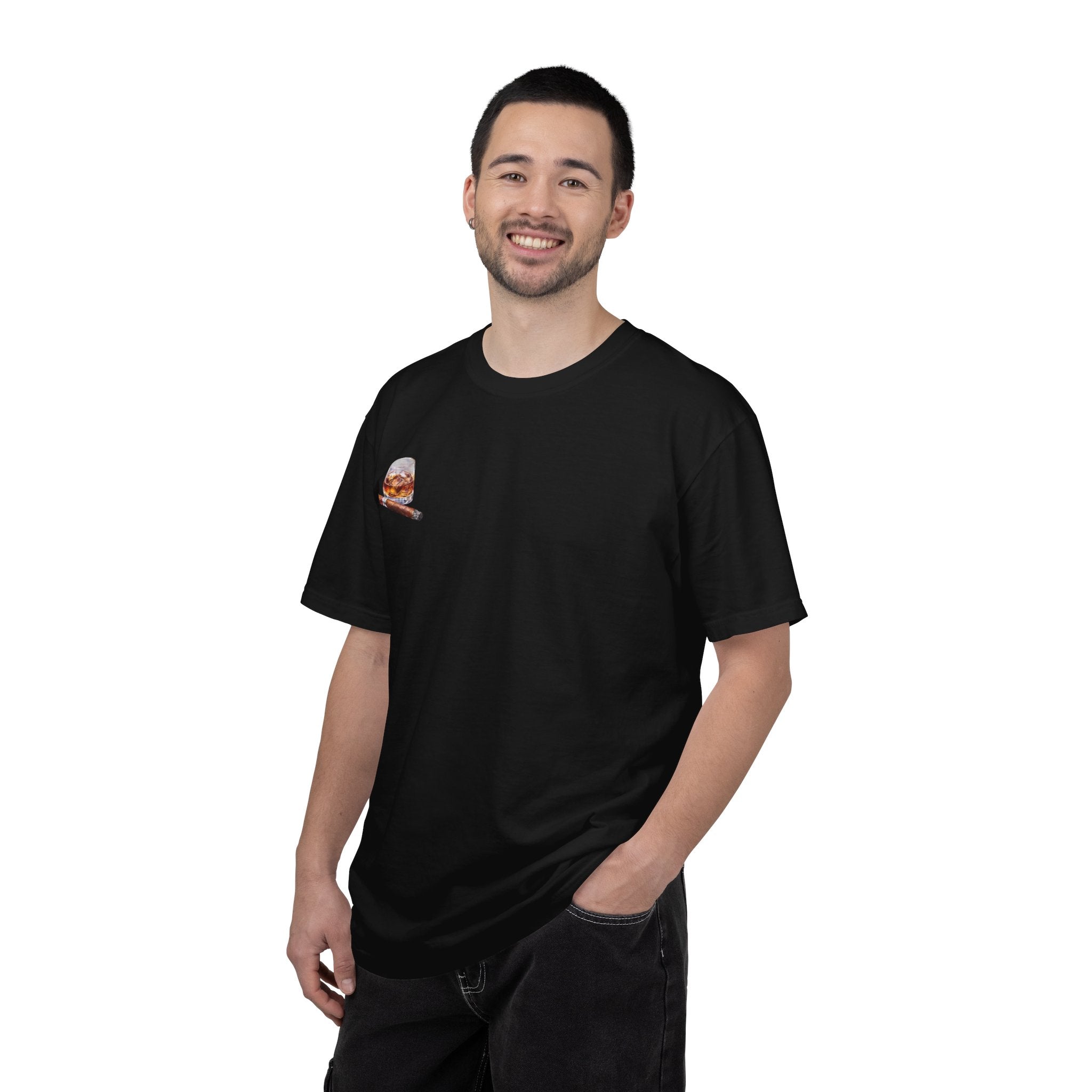 Bourbon Helps Me Deal With Your Bullshit T-shirt | Whiskey Glass & Cigar Tee