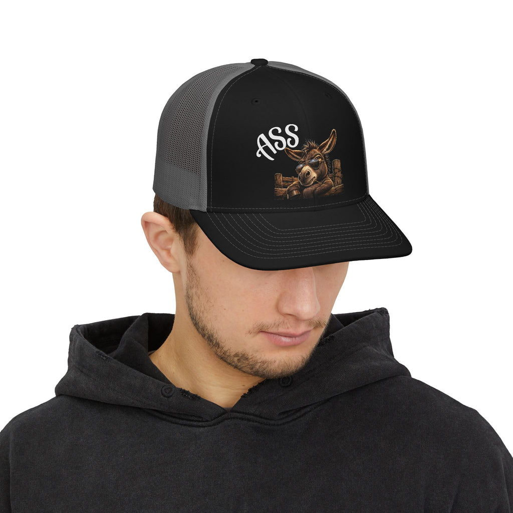 Ass Donkey Trucker Cap - Funny Rustic Farm Hat