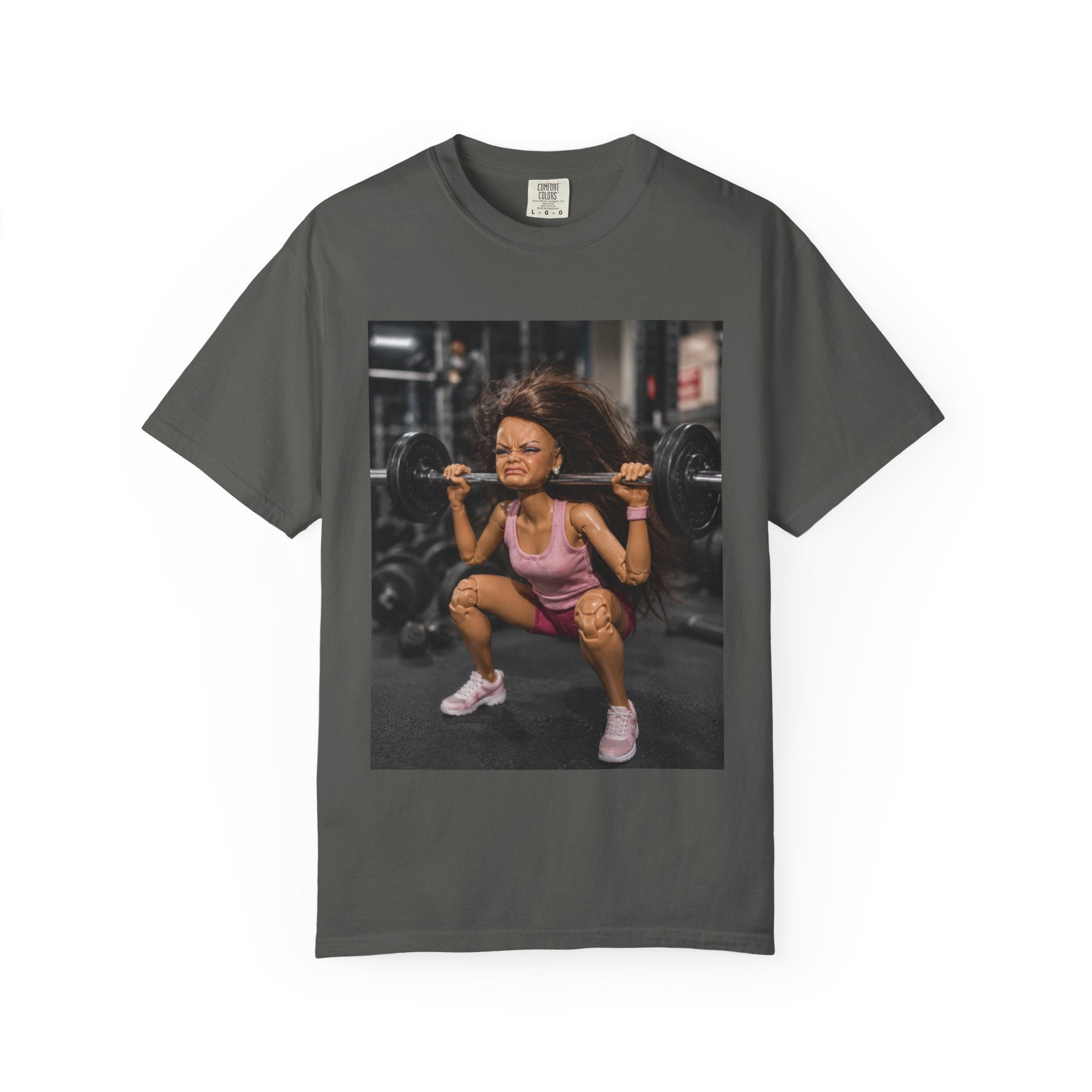 Workout Squat Girl T-Shirt - Funny Gym Fitness Tee