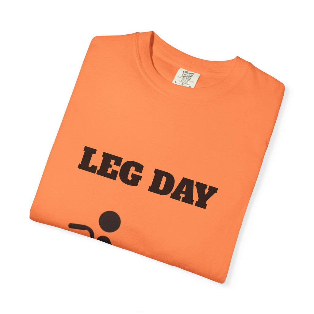 Leg Day wheelchair graphic T-shirt | fitness humor tee