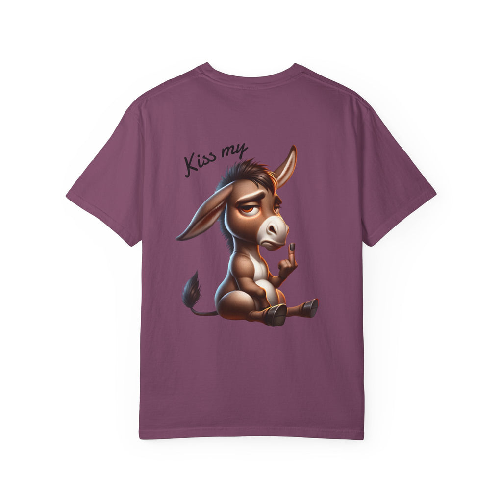 Kiss My Donkey T-shirt | Cute Cartoon Donkey Graphic
