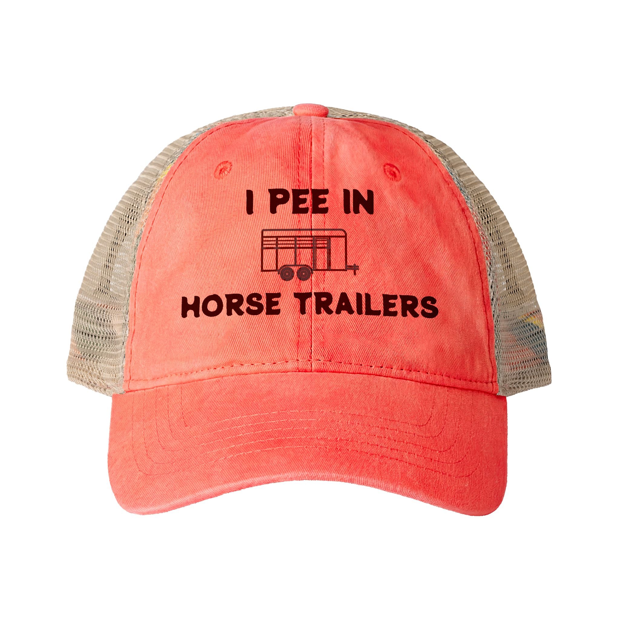 I pee in horse trailers, funny horse hat, horse, hat