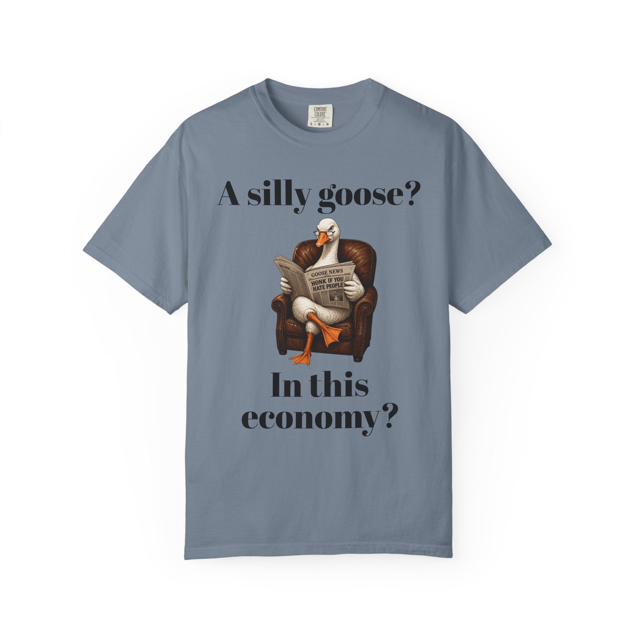 A Silly Goose? In This Economy? T-Shirt — Funny Vintage Goose Graphic Tee