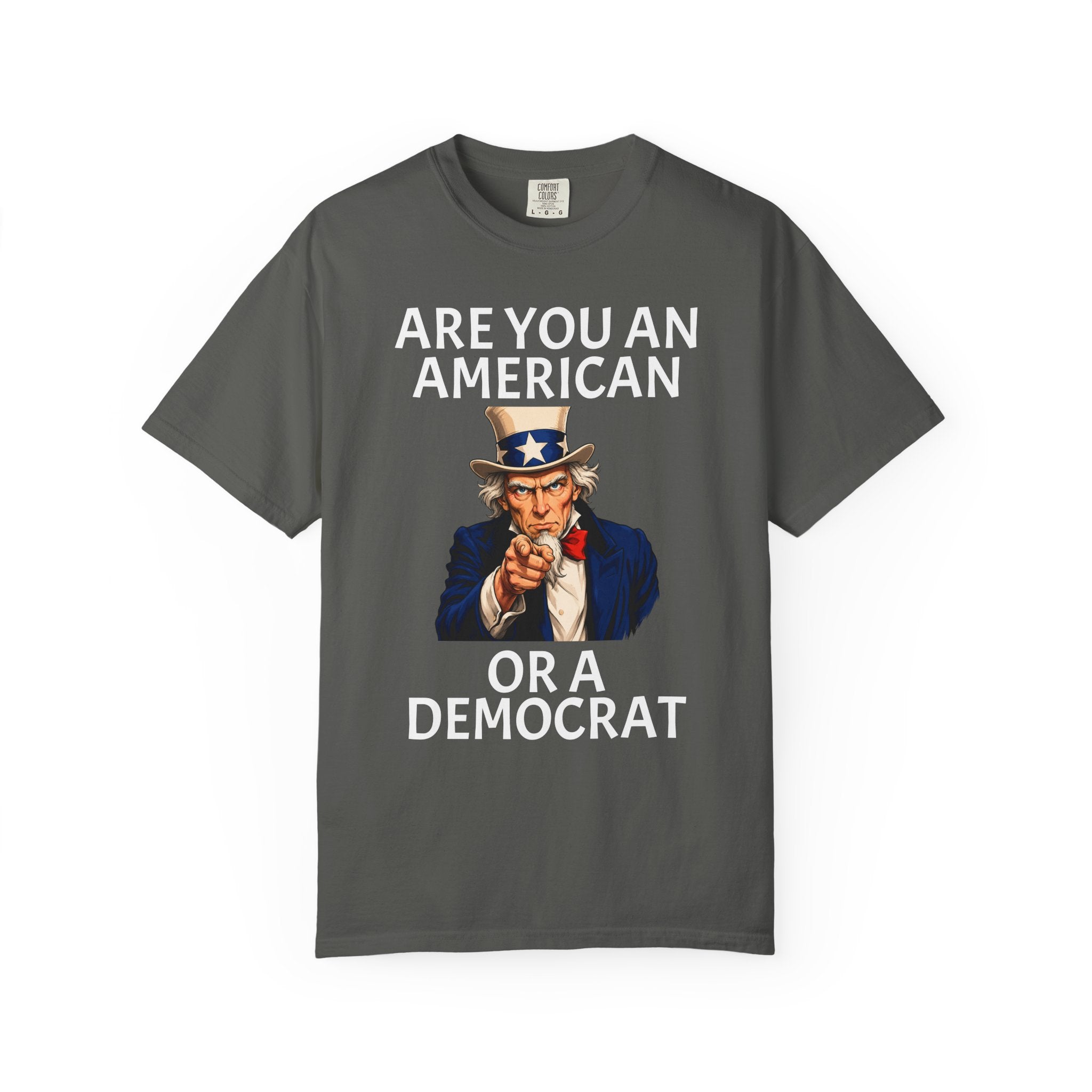 Patriotic 'Are You An American or a Democrat' T-Shirt