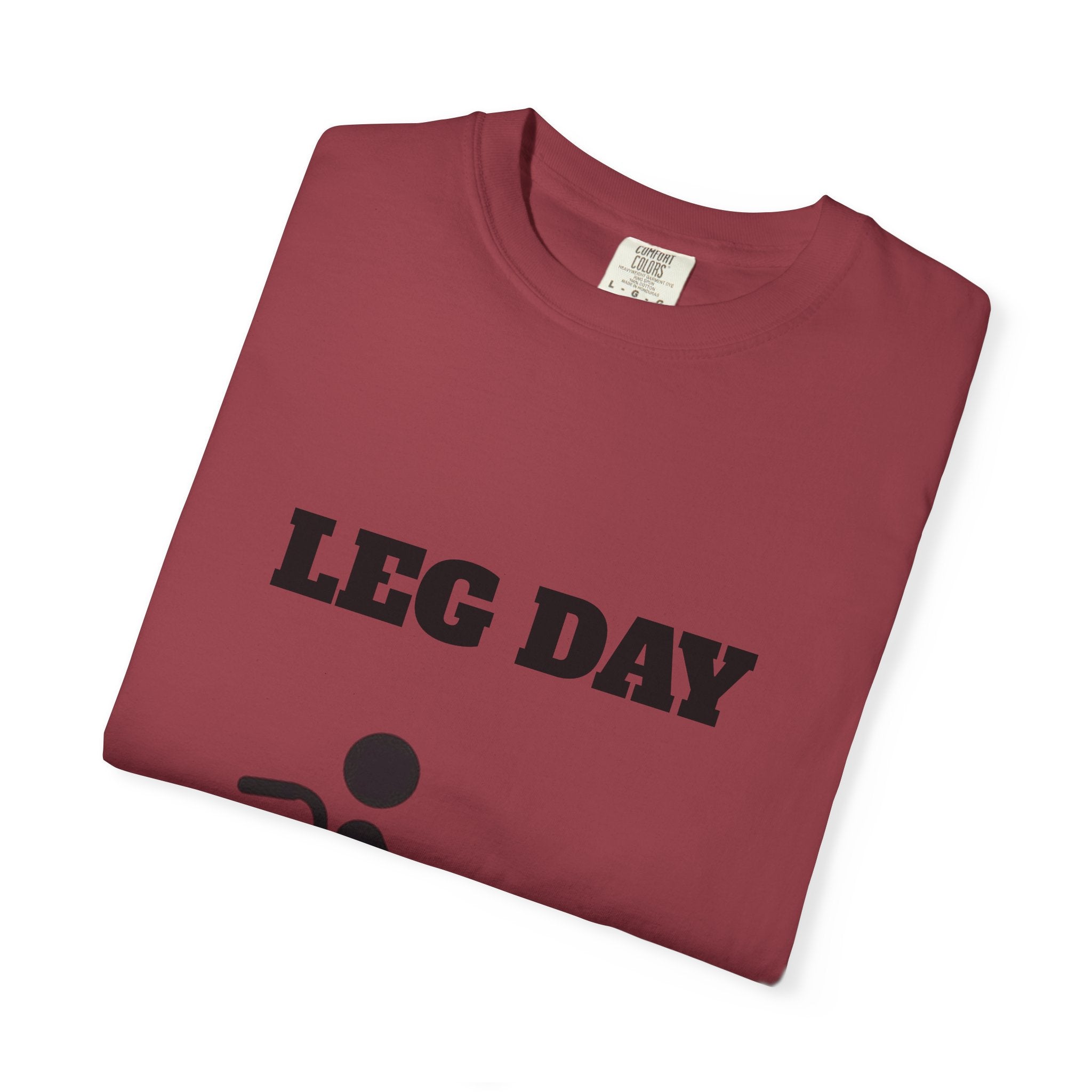 Leg Day wheelchair graphic T-shirt | fitness humor tee
