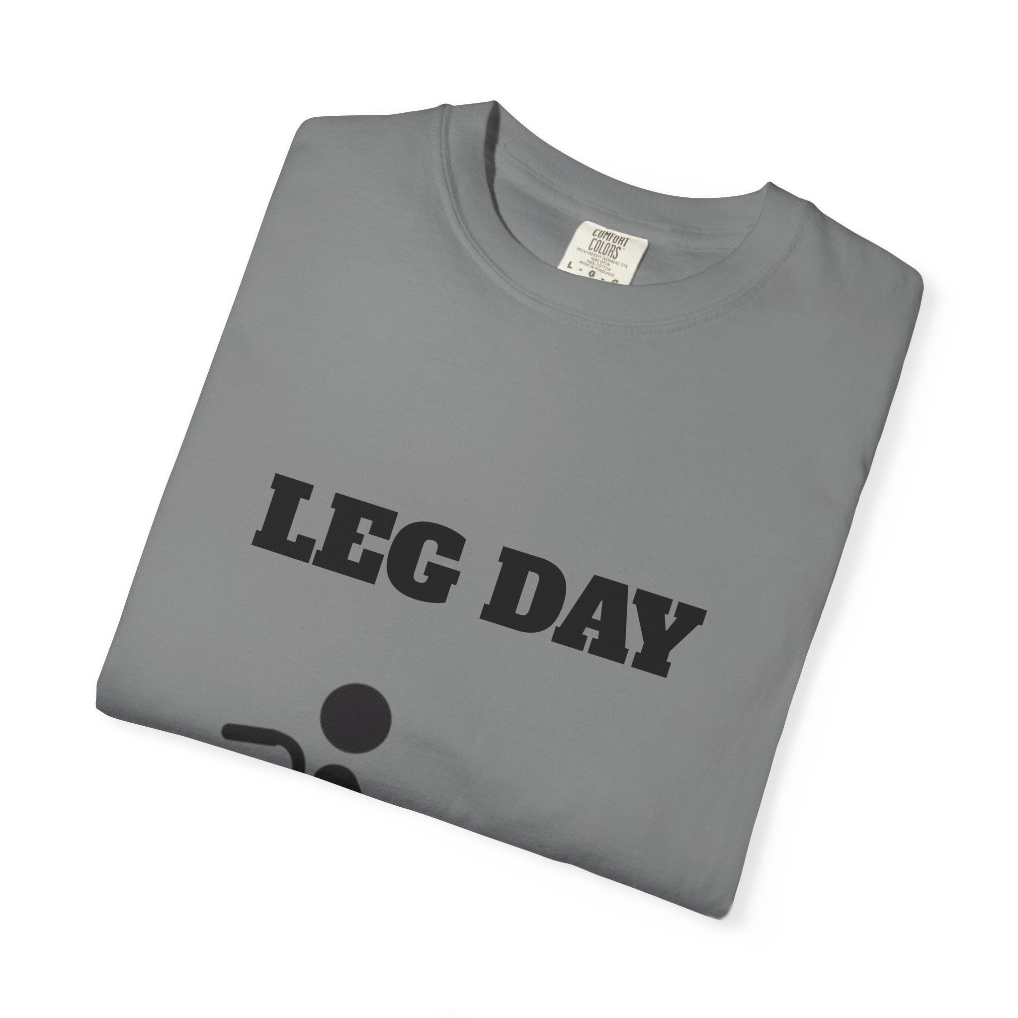 Leg Day wheelchair graphic T-shirt | fitness humor tee