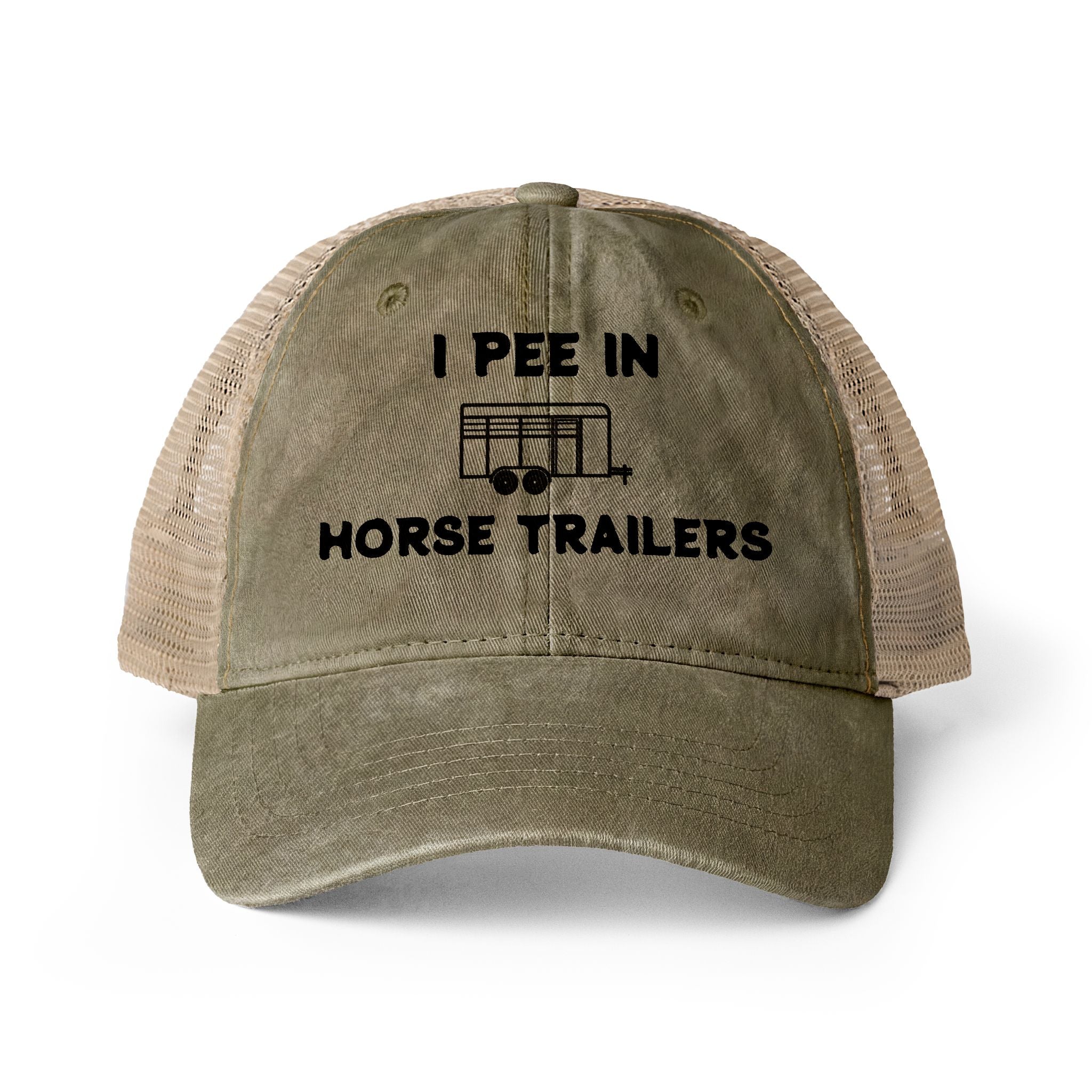 I pee in horse trailers, funny horse hat, horse, hat