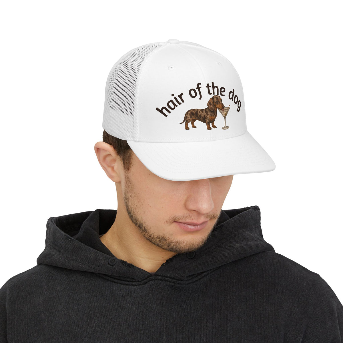 Dachshund 'Hair of the Dog' Trucker Hat