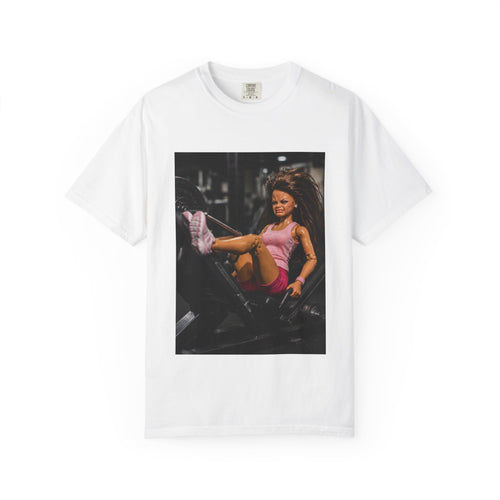 Fitness Girl Photo T-Shirt — Retro Workout Photo Tee