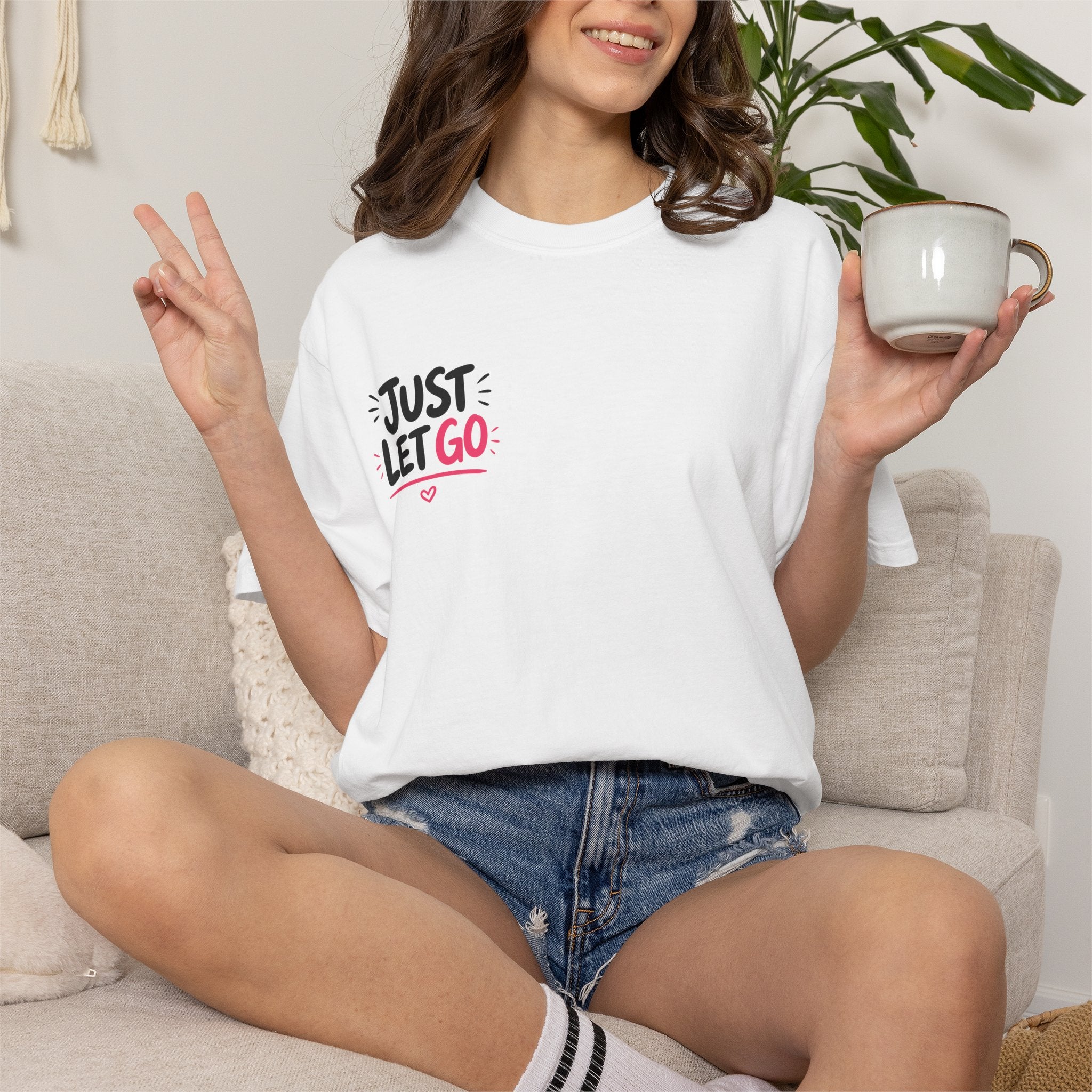 Just Let Go/funny horse tee shirt