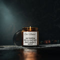 Soy Candle — “Get Naked” Funny Bath Scented Candle (Amber Jar)