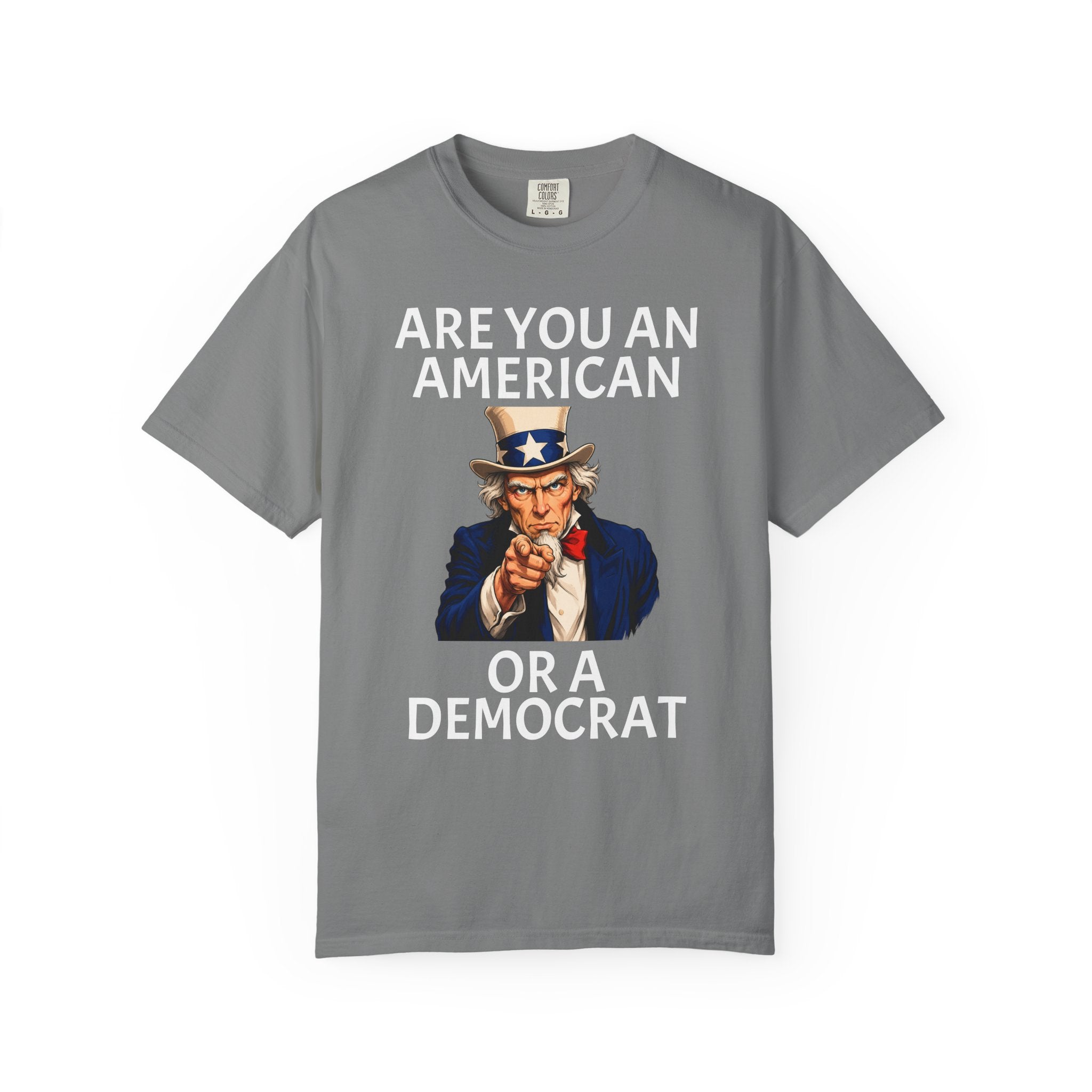 Patriotic 'Are You An American or a Democrat' T-Shirt