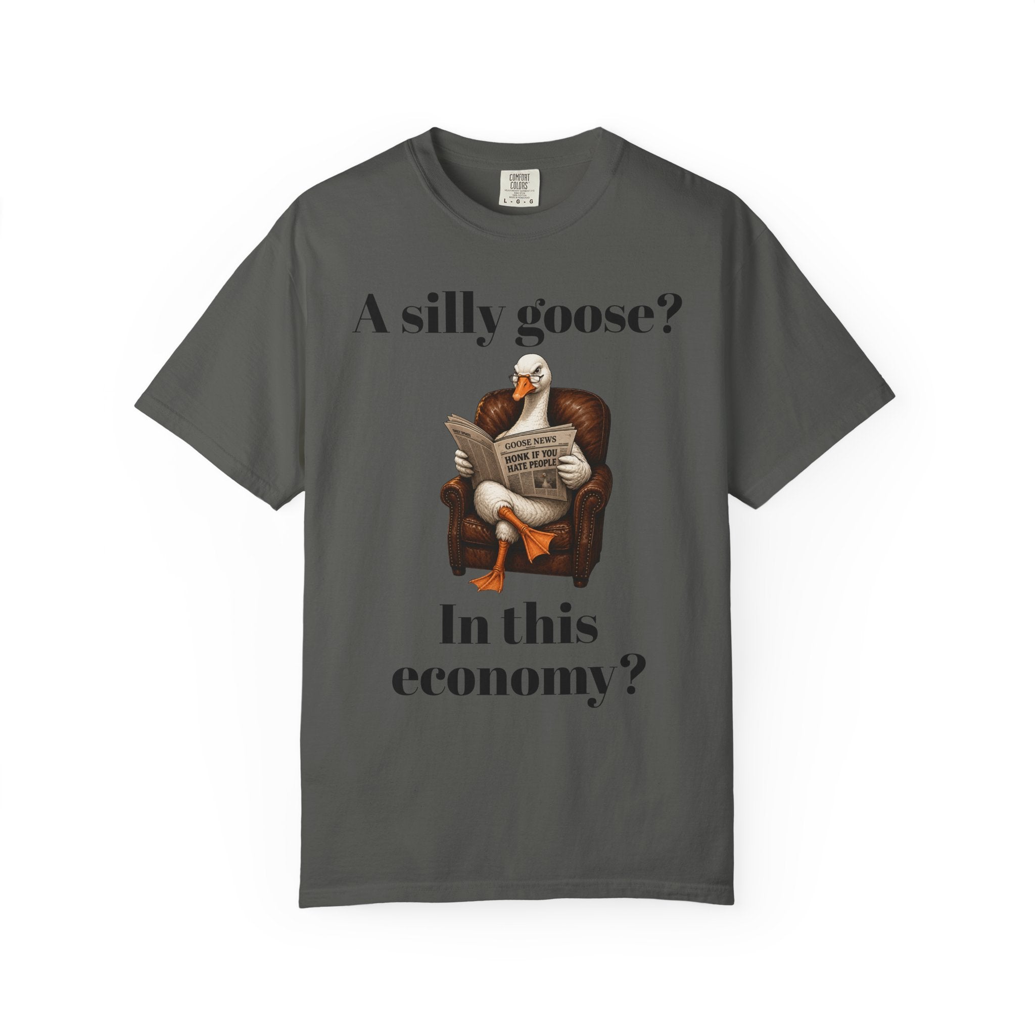 A Silly Goose? In This Economy? T-Shirt — Funny Vintage Goose Graphic Tee