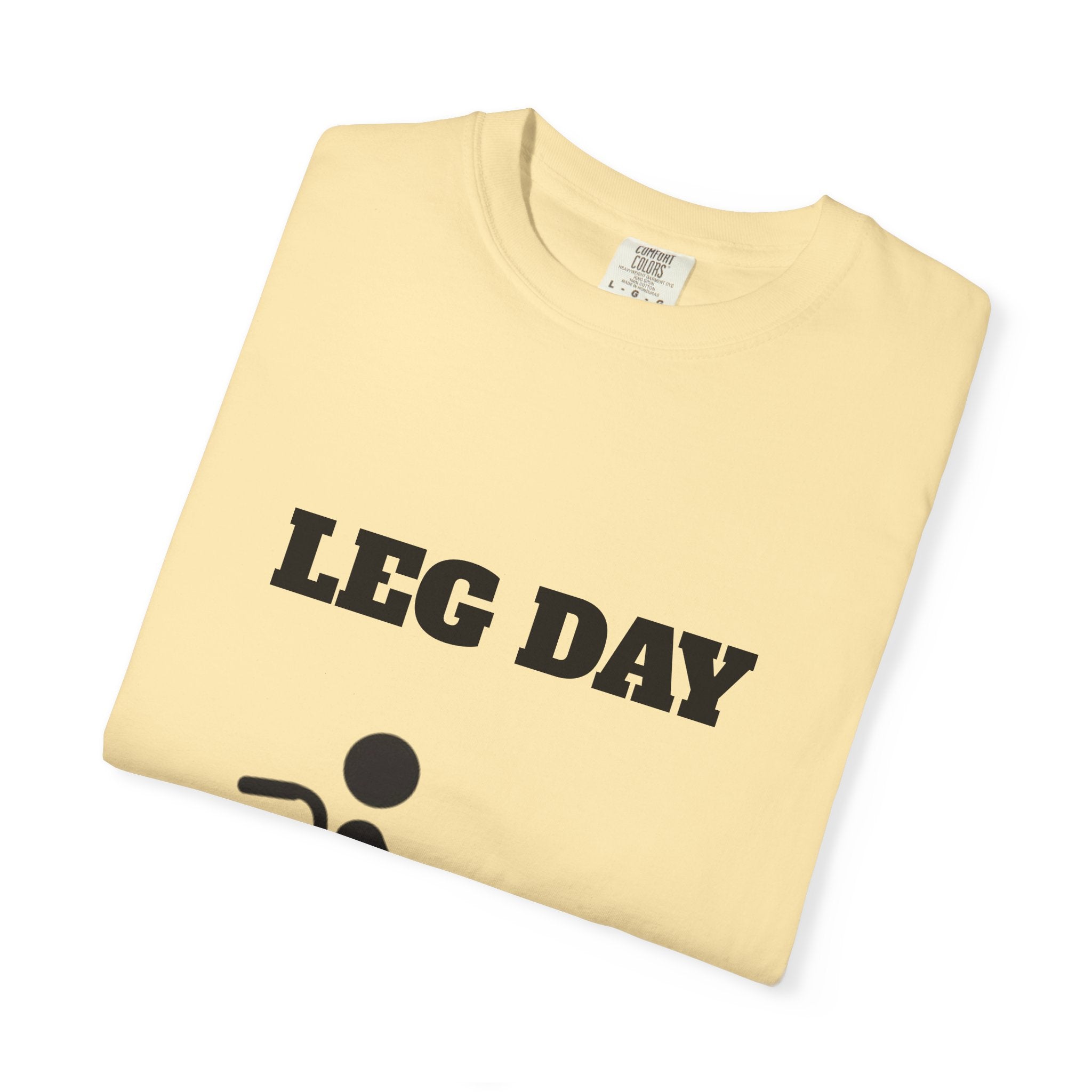 Leg Day wheelchair graphic T-shirt | fitness humor tee