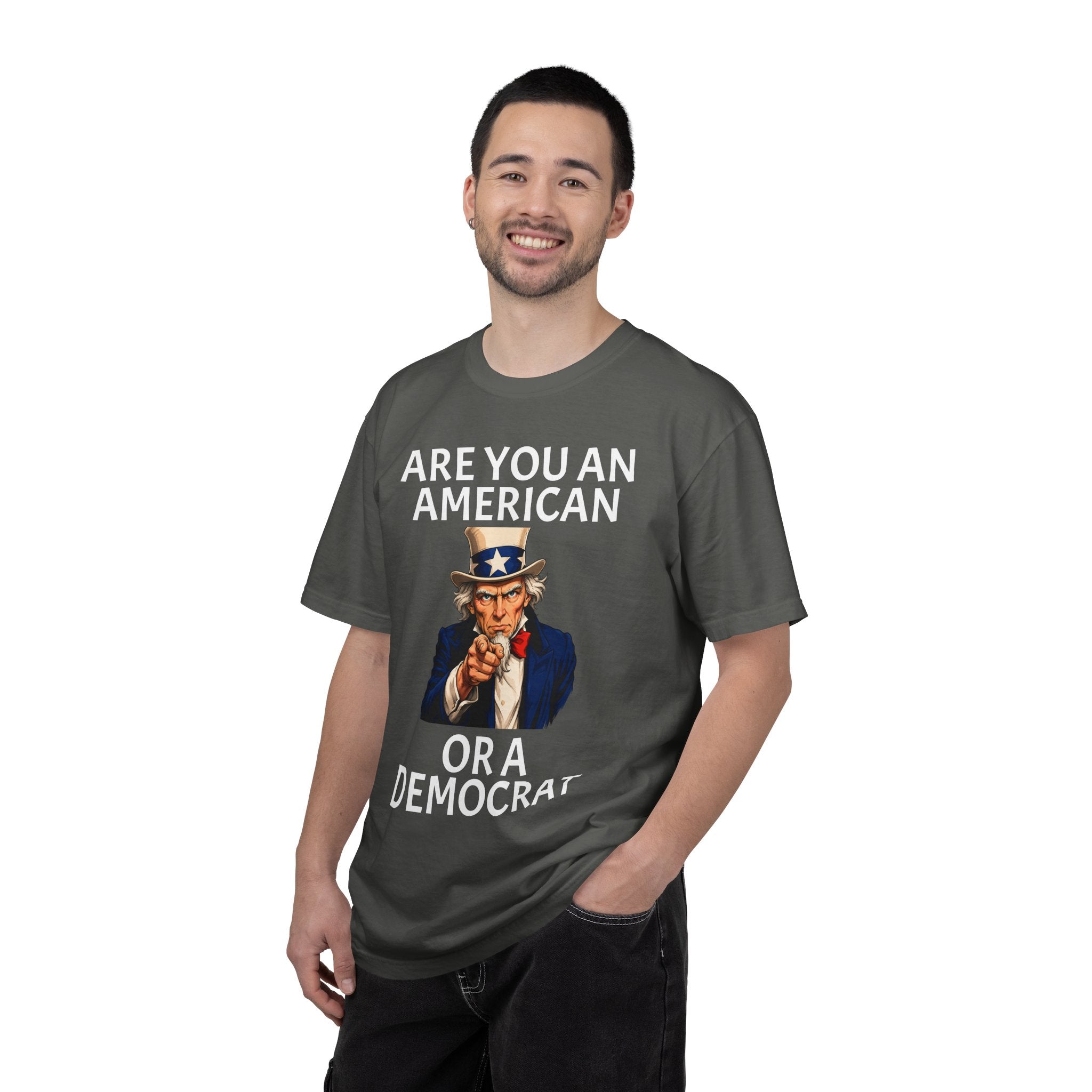 Patriotic 'Are You An American or a Democrat' T-Shirt