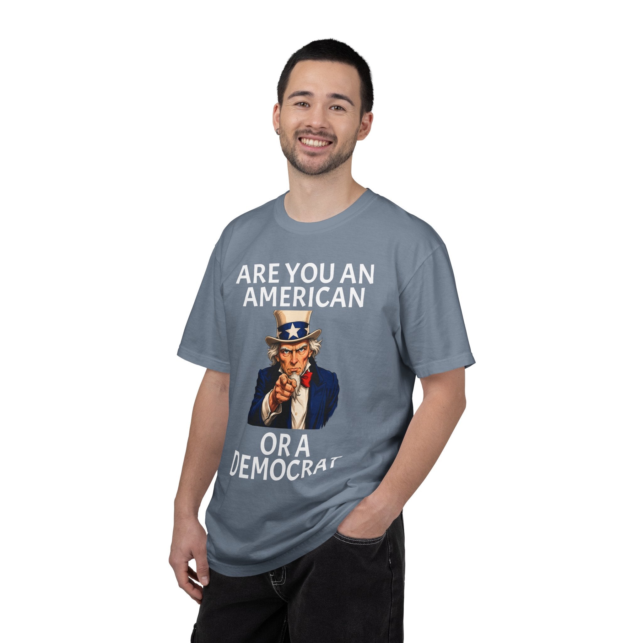 Patriotic 'Are You An American or a Democrat' T-Shirt
