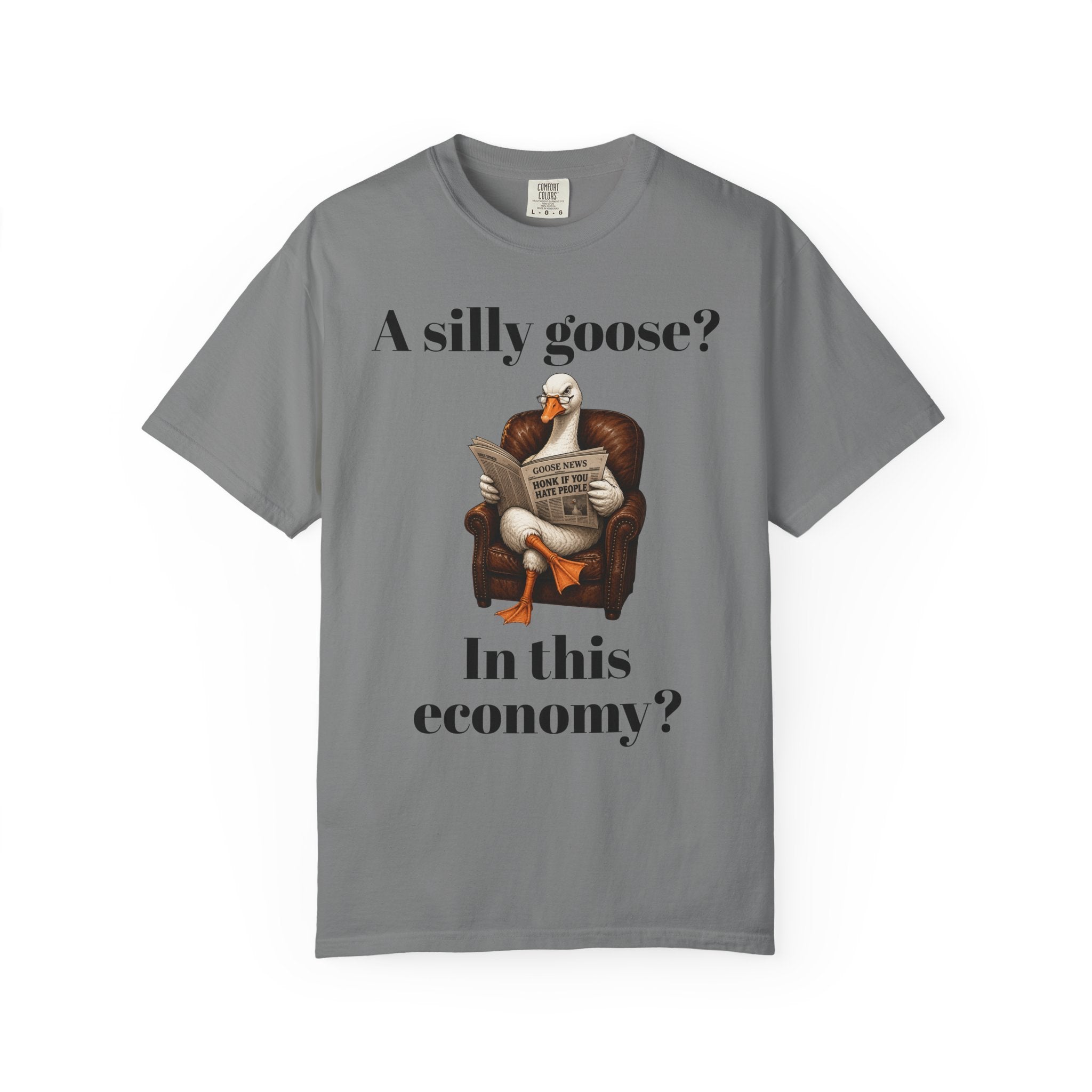 A Silly Goose? In This Economy? T-Shirt — Funny Vintage Goose Graphic Tee