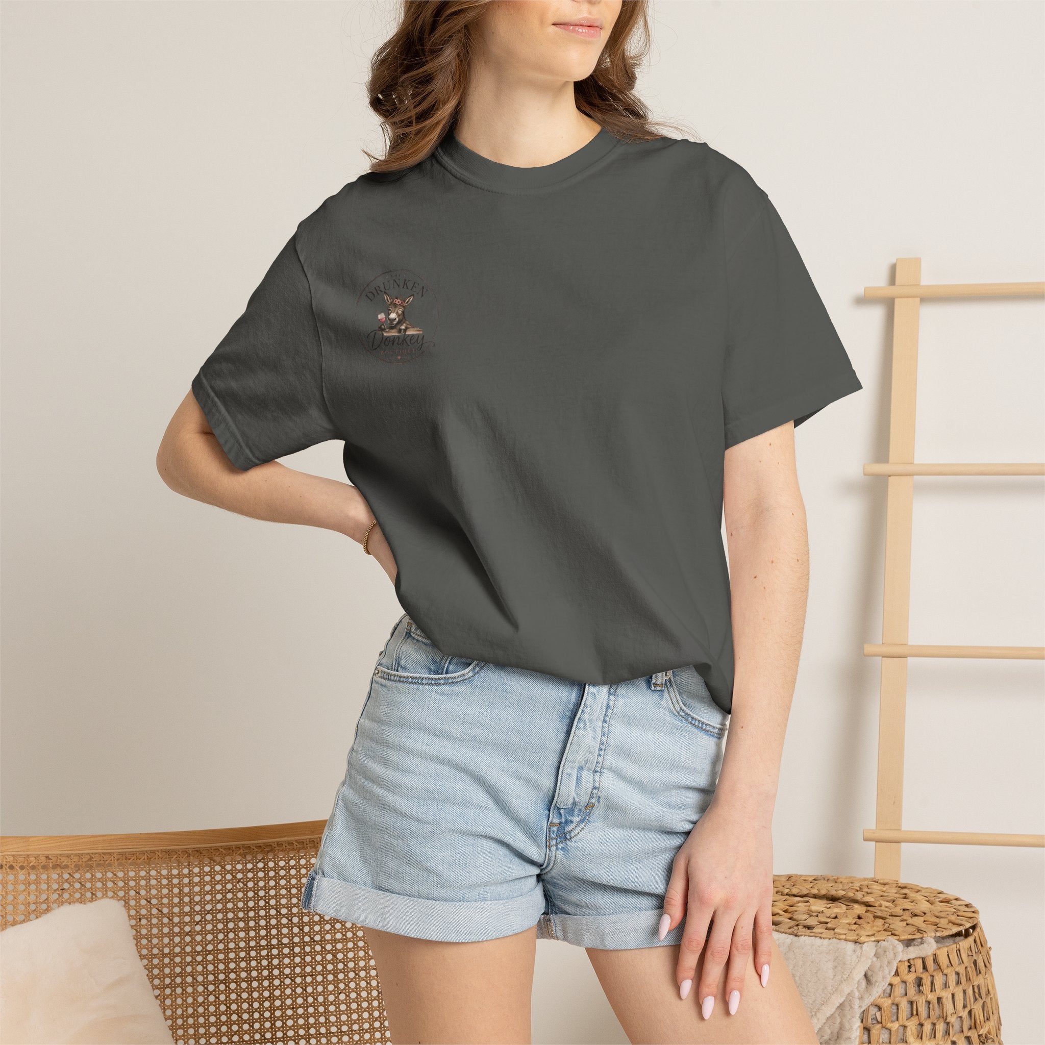 Kiss My Donkey T-shirt | Cute Cartoon Donkey Graphic
