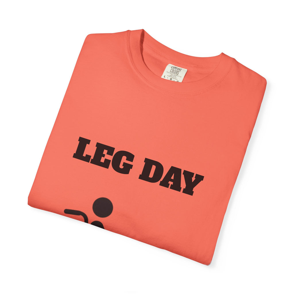 Leg Day wheelchair graphic T-shirt | fitness humor tee