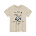 I'm Not a Farmer But I Like to Plow T-Shirt | Tractor Farming Graphic